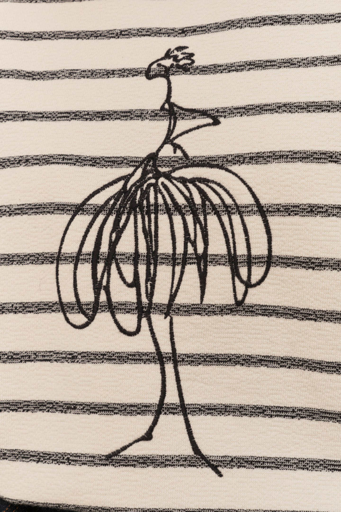 MARCEAU - ECRU SWEATSHIRT WITH SAILOR-STYLE EMBROIDERY AND D 5