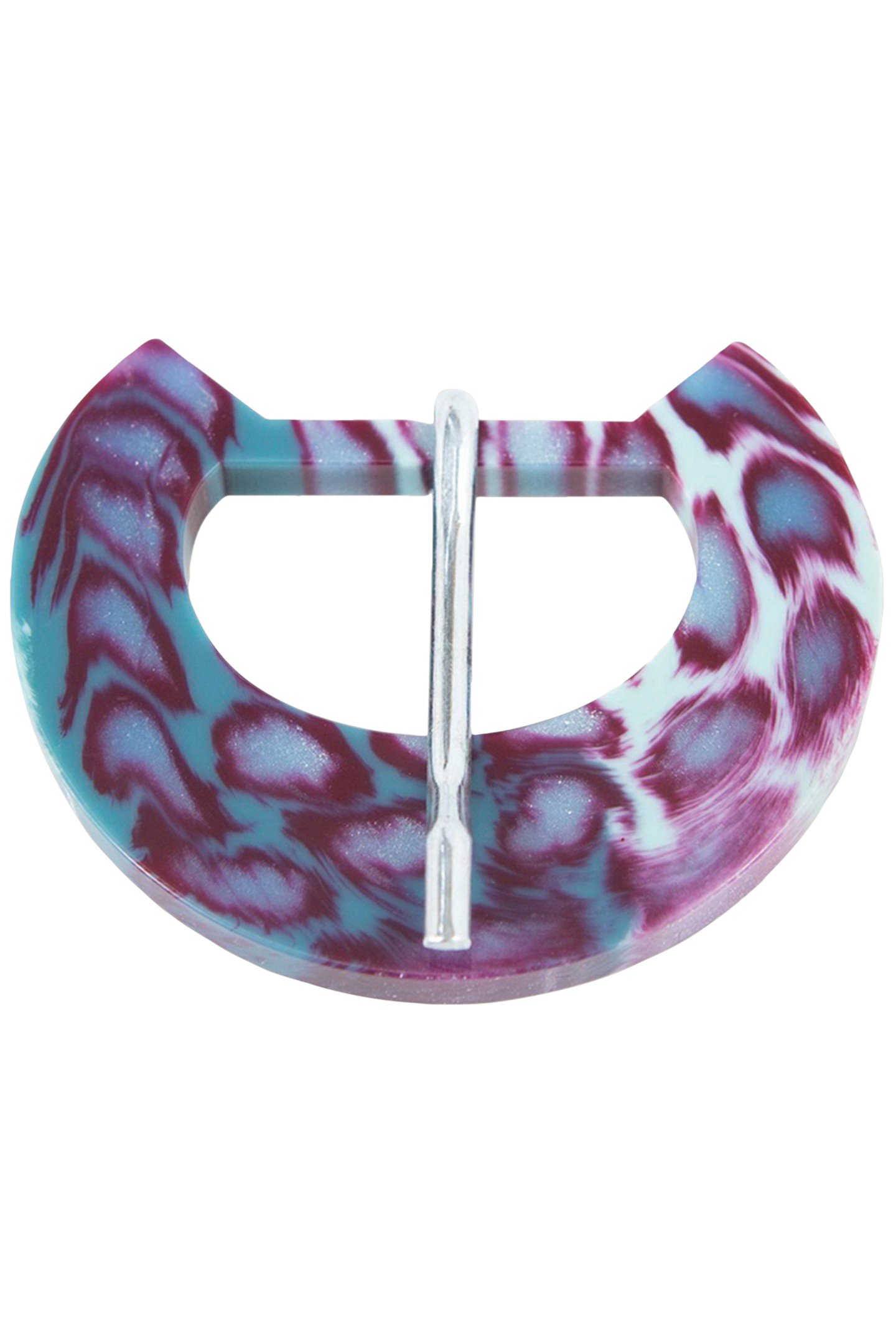 AMAL - PURPLE REMOVABLE BELT BUCKLE MADE OF DECORATIVE RESIN 2