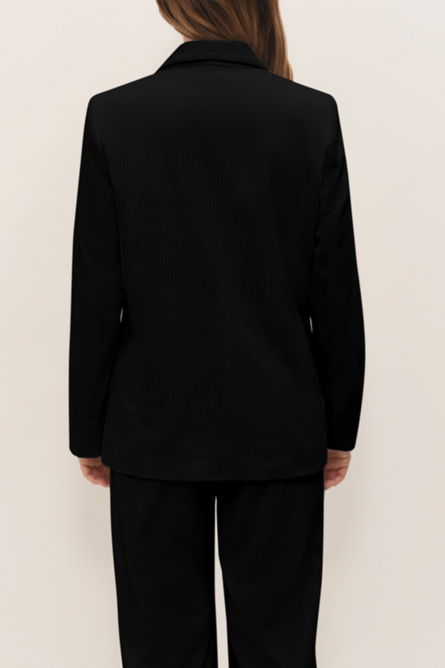 VIGG - BLACK CORDUROY SUIT JACKET 2