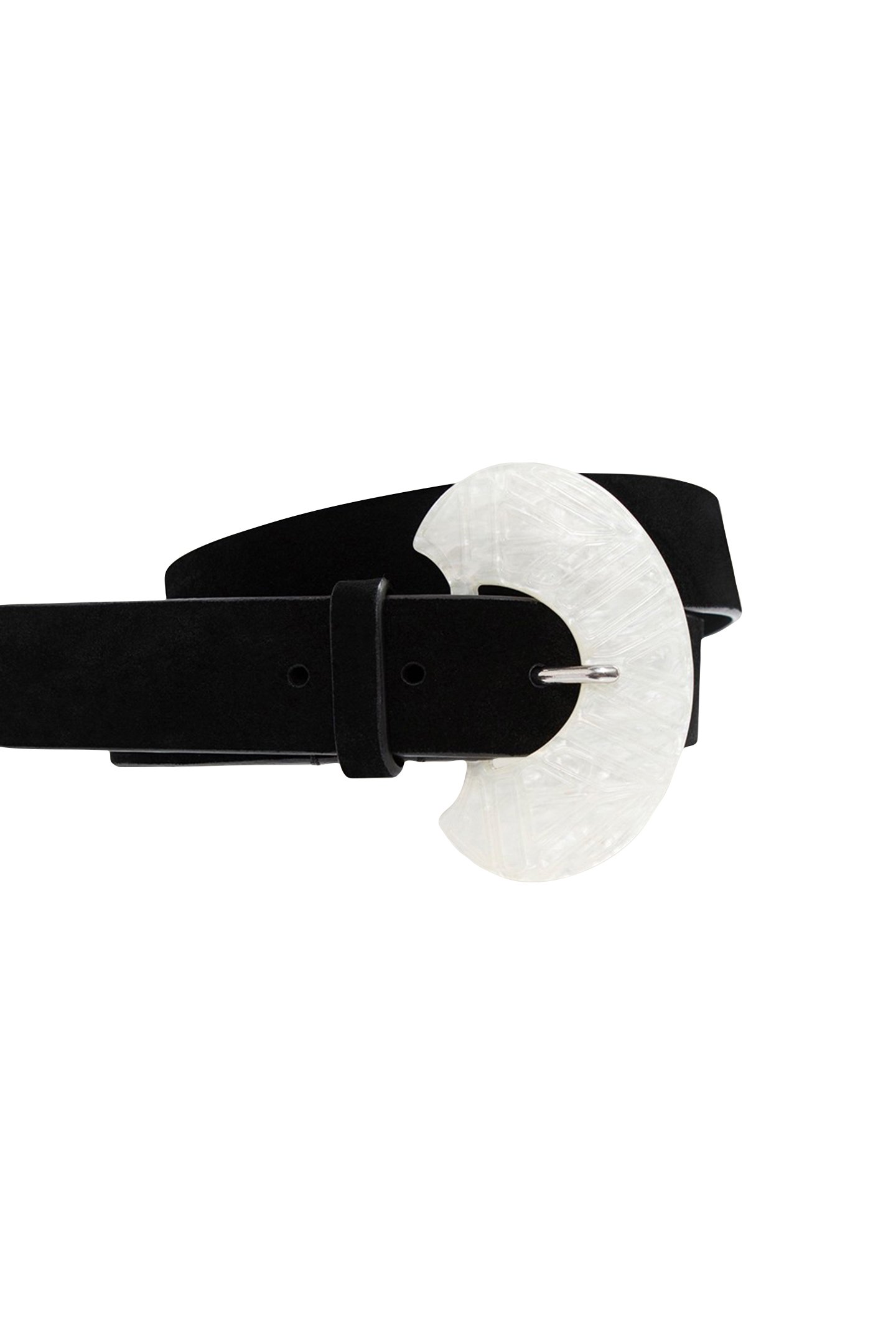 APIS - BLACK SUEDE LEATHER BELT 2