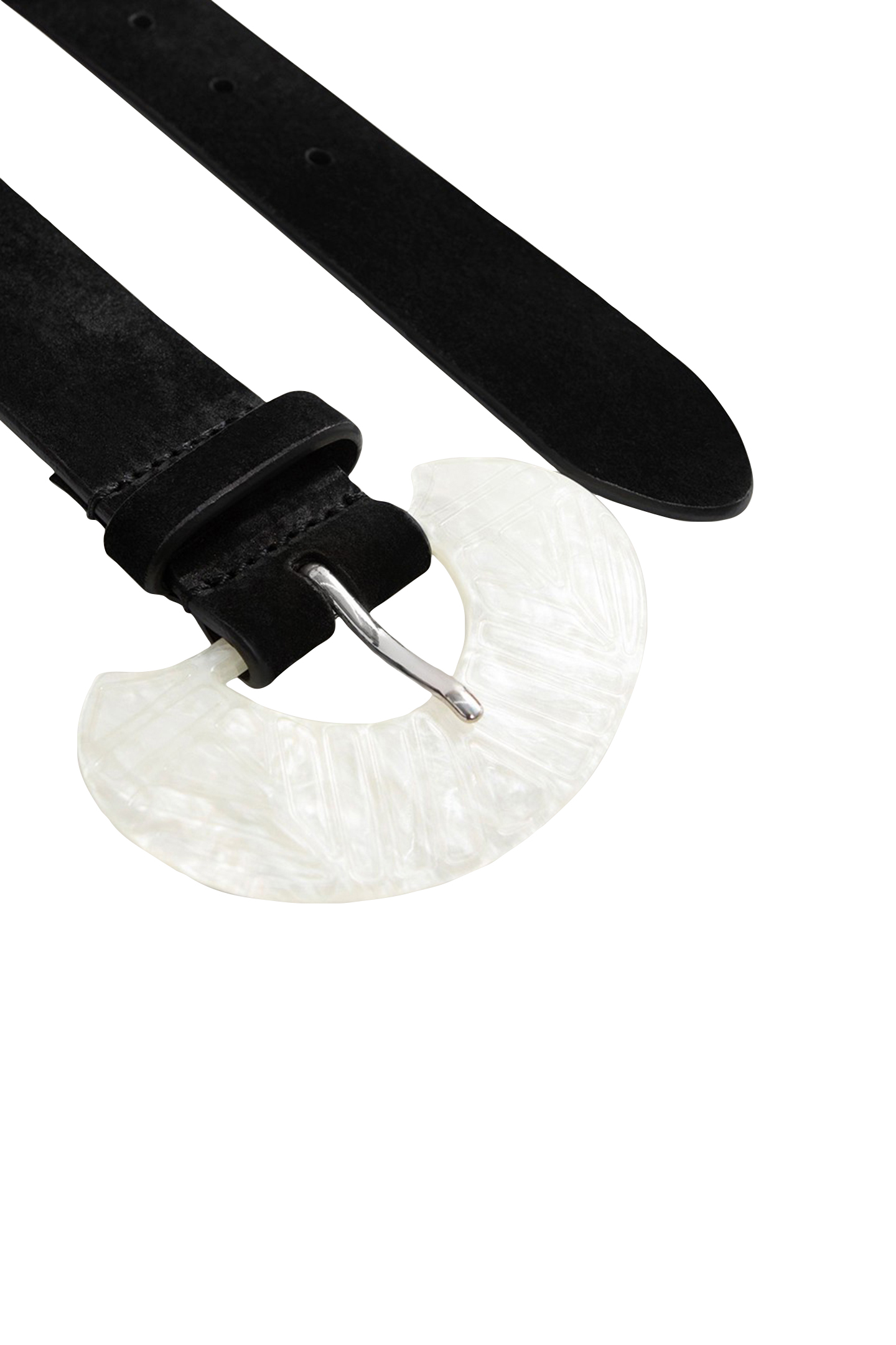 APIS - BLACK SUEDE LEATHER BELT 3