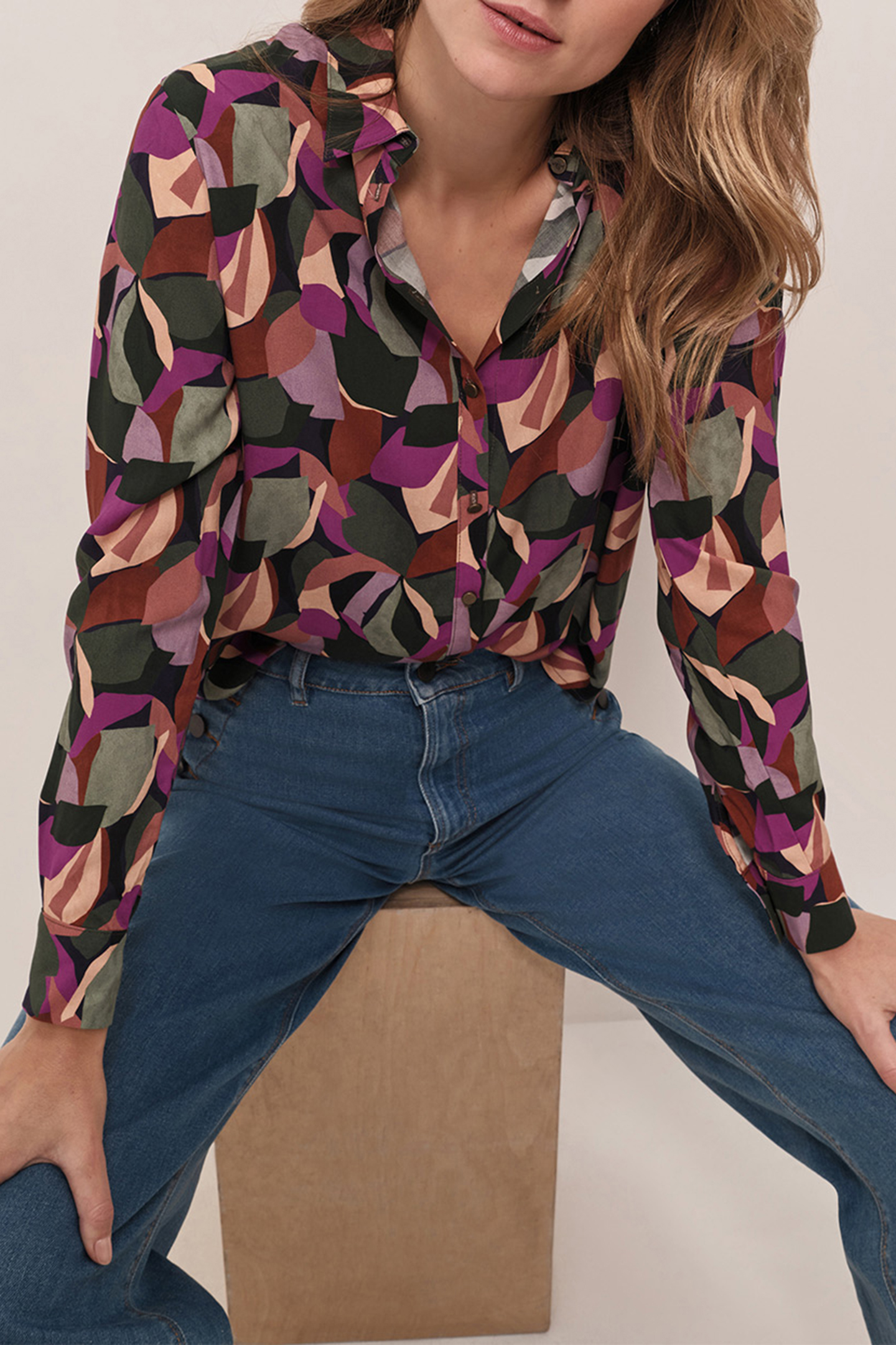 CLARA - SYCAMORE SHIRT WITH ARTY PRINT COLOR 5