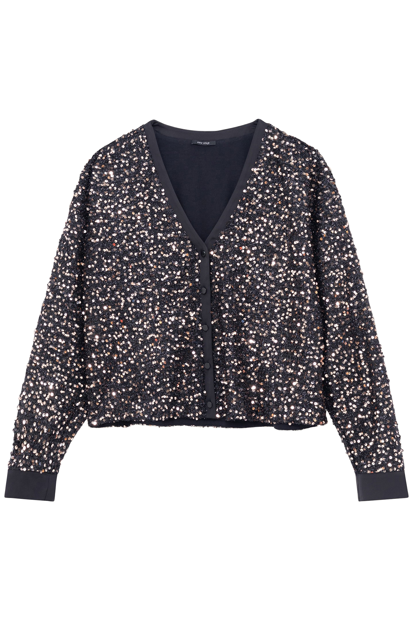 CLIVE - PLATINUM SHIRT EMBROIDERED WITH SEQUINS 1