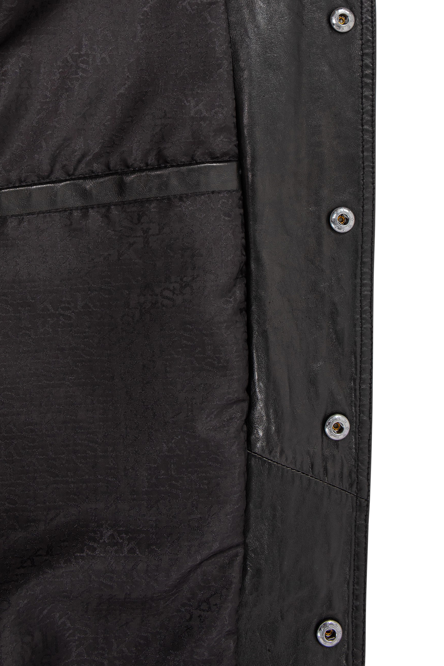 BLACK LEATHER OVERSHIRT JACKET 9