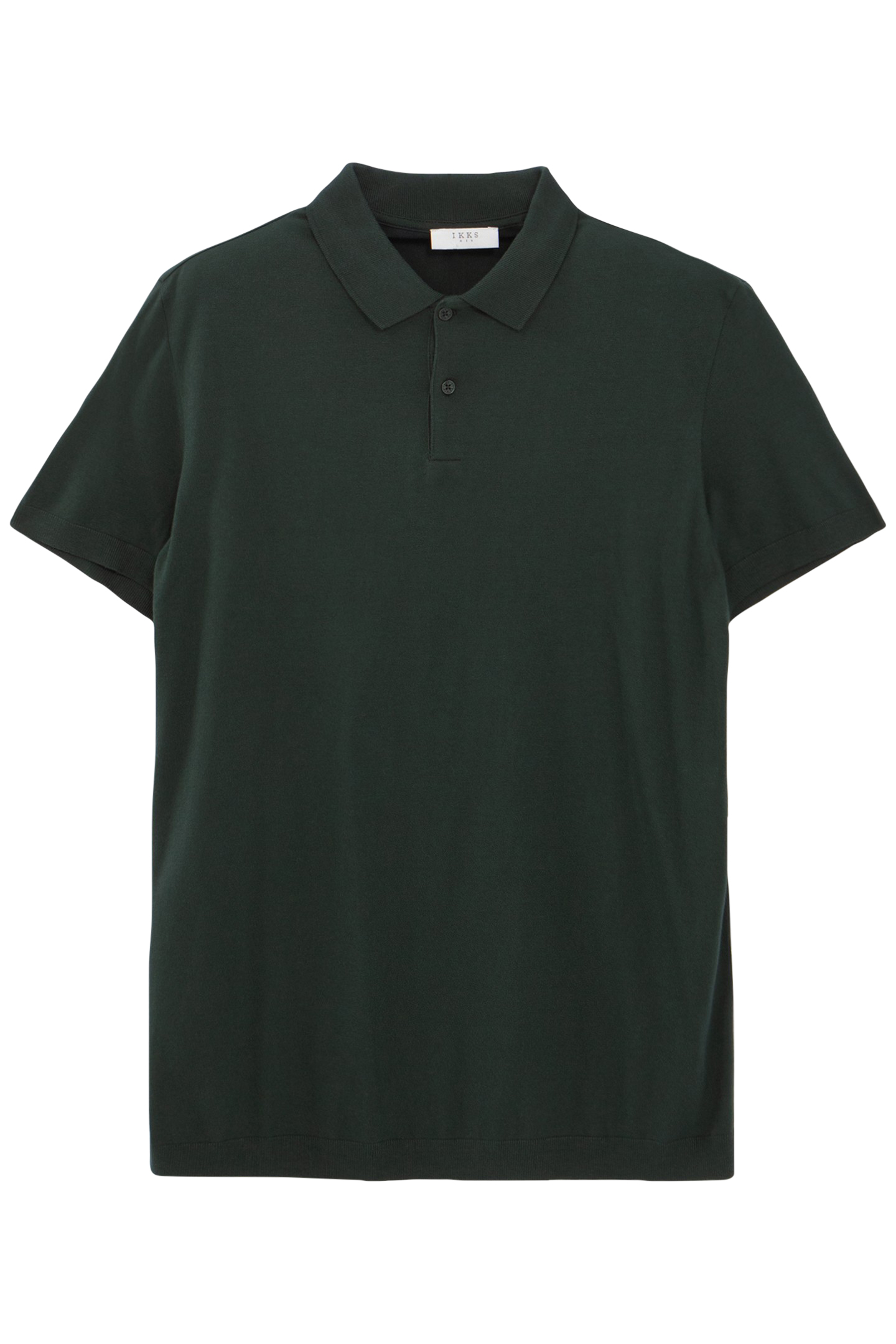 BOTTLE GREEN COTTON MODAL POLO SHIRT 4