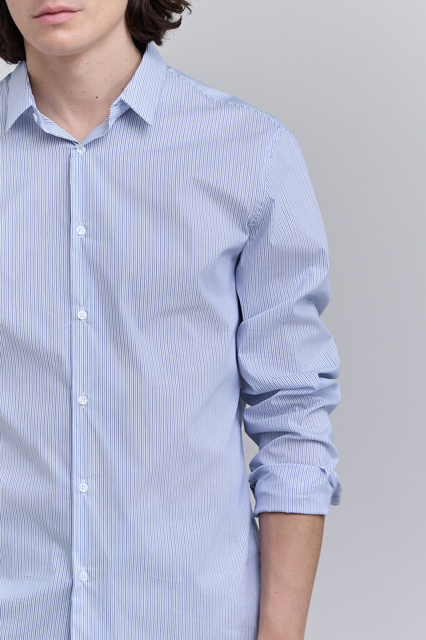 OFF-WHITE SLIM SHIRT WITH TWO-TONE STRIPES 5