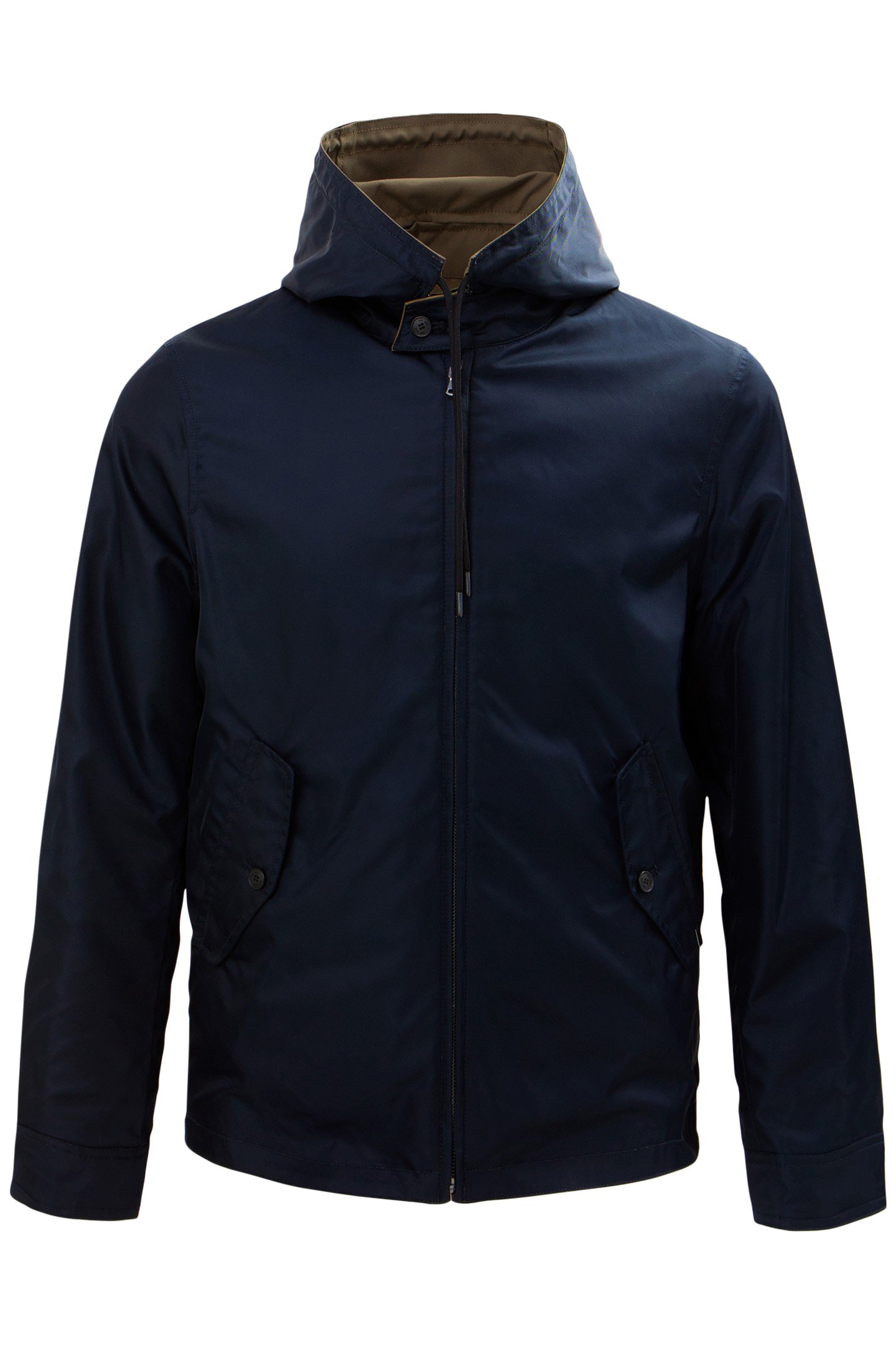 NAVY BLUE AND KHAKI REVERSIBLE JACKET 5