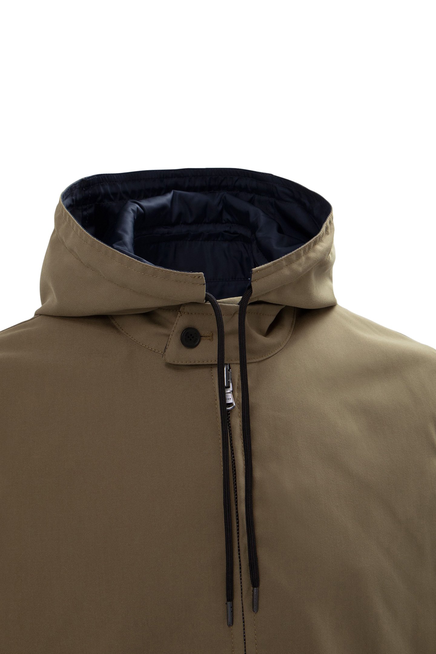 NAVY BLUE AND KHAKI REVERSIBLE JACKET 9