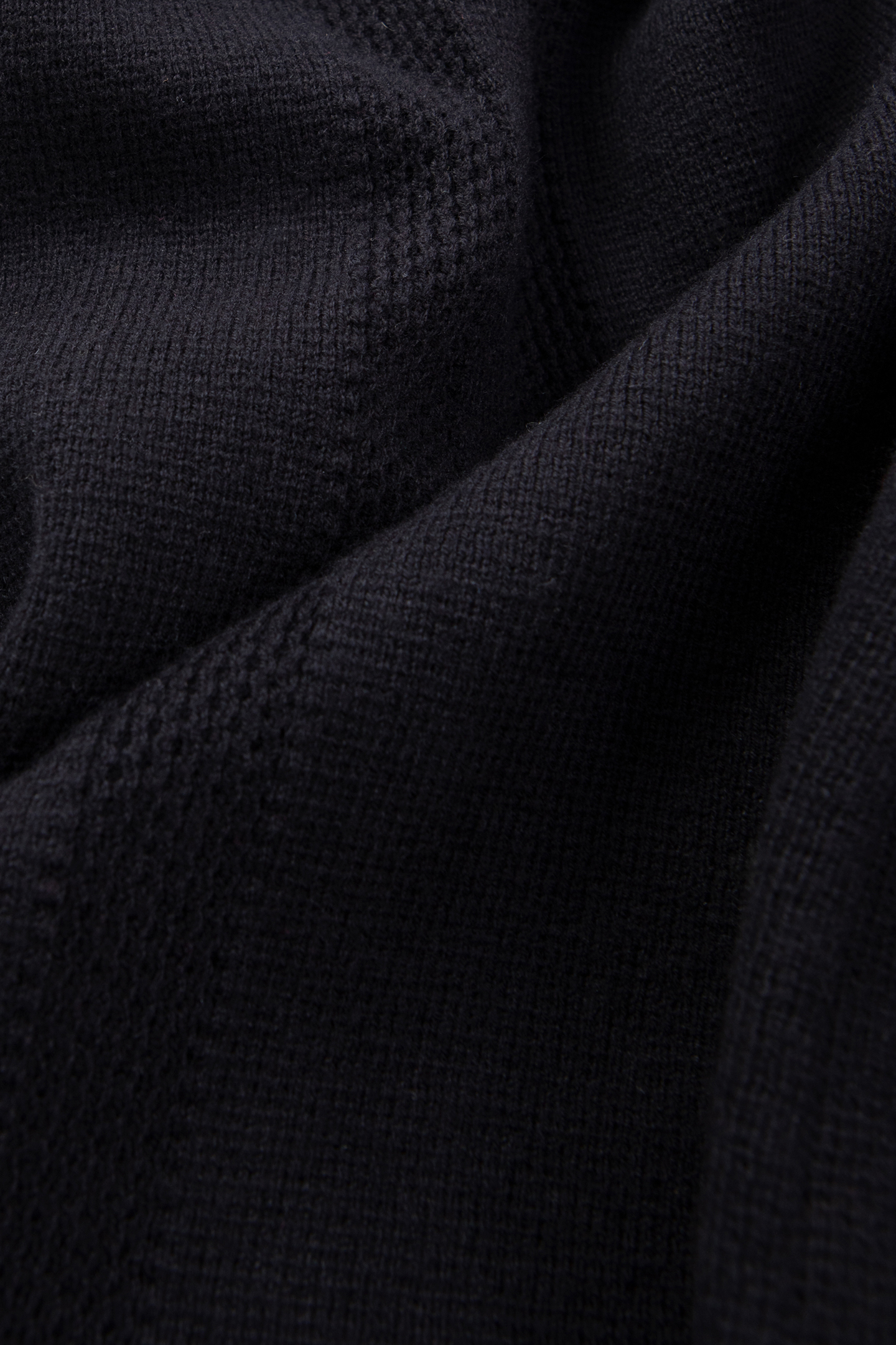 PURE EDITION-BLACK KNITTED ZIP-UP CARDIGAN 7