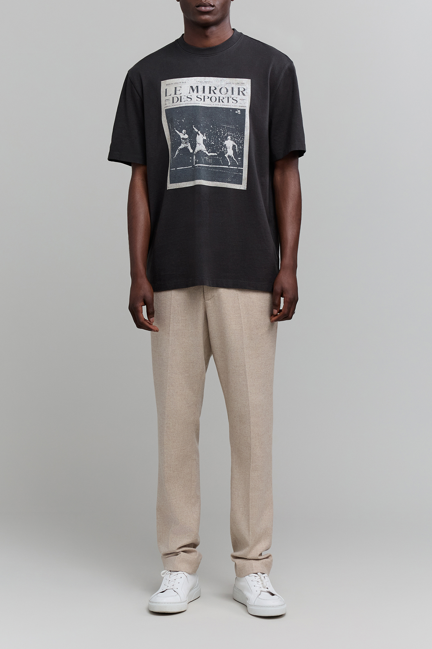 T-SHIRT ASPHALT ORGANIC COTTON VISUAL POSTER SPORT MEN 3