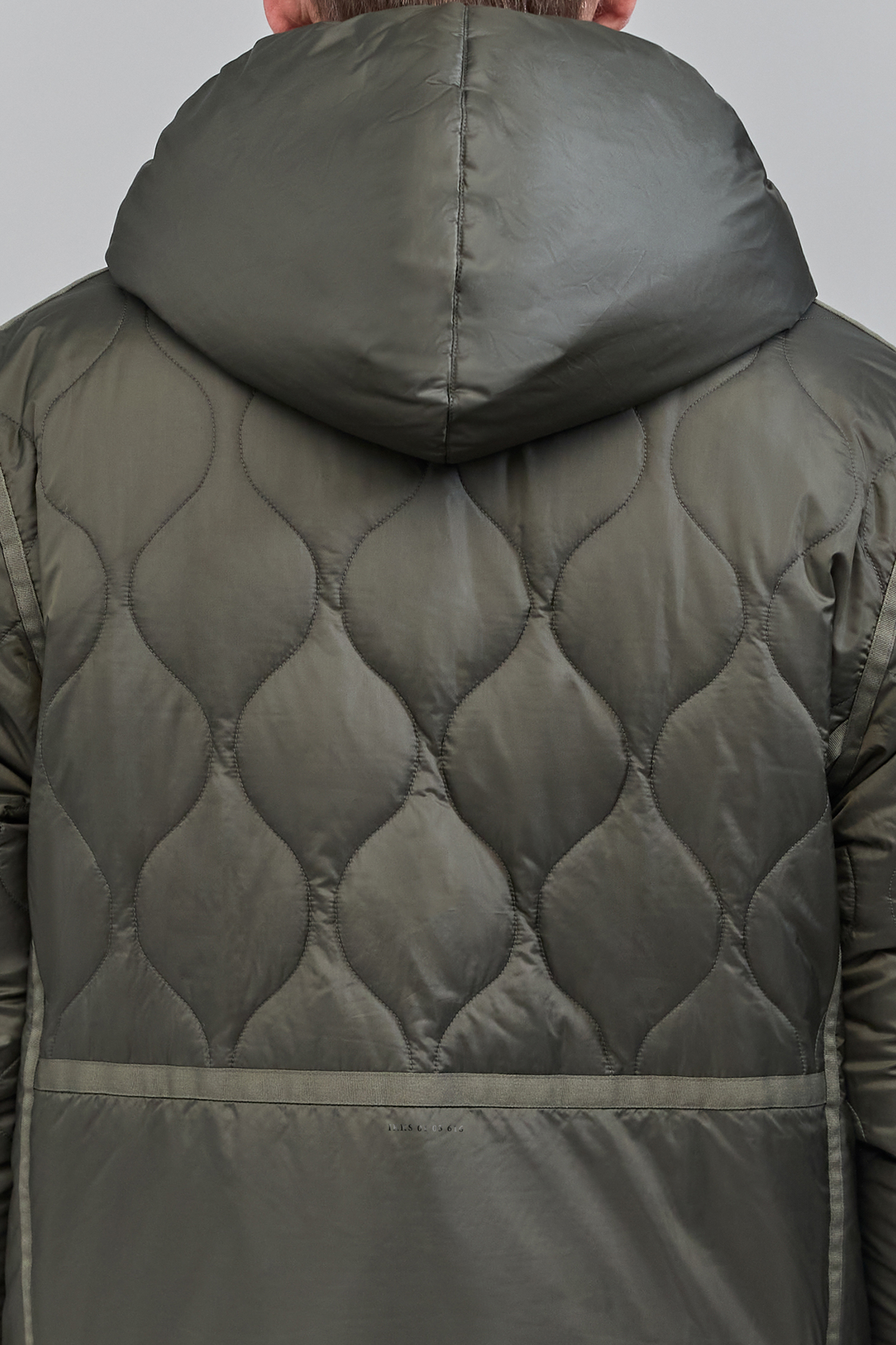 KHAKI QUILTED NYLON/SHERPA REVERSIBLE PADDED JACKET 6