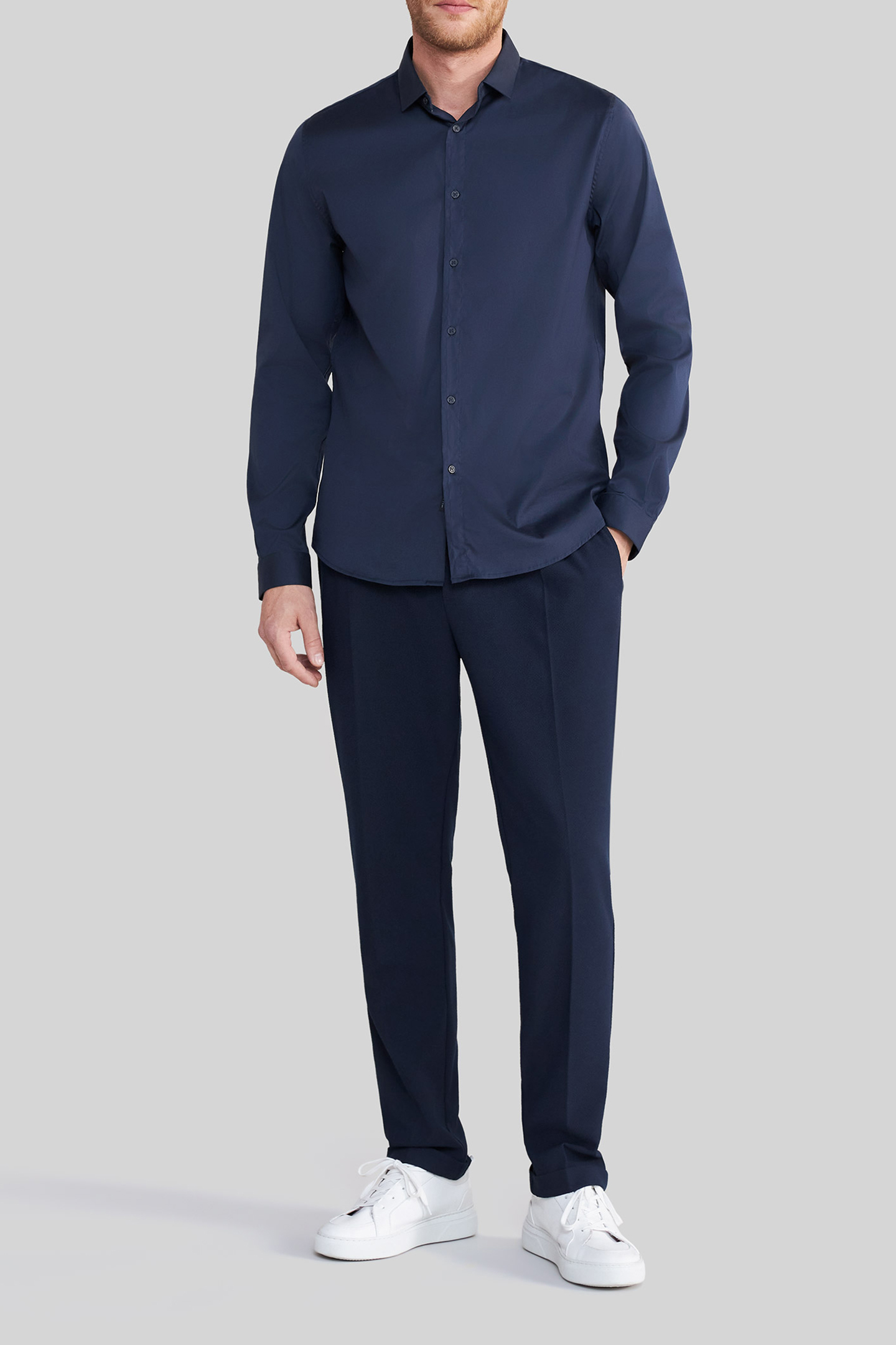 NAVY SEERSUCKER JOGGERS 3