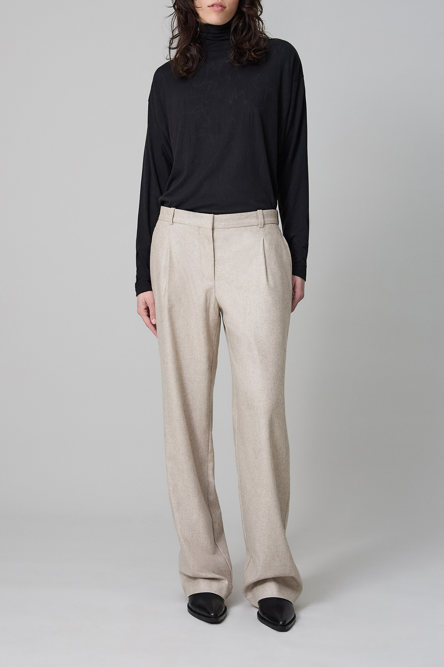 PURE EDITION- FLANNEL FLARE PANTS 5