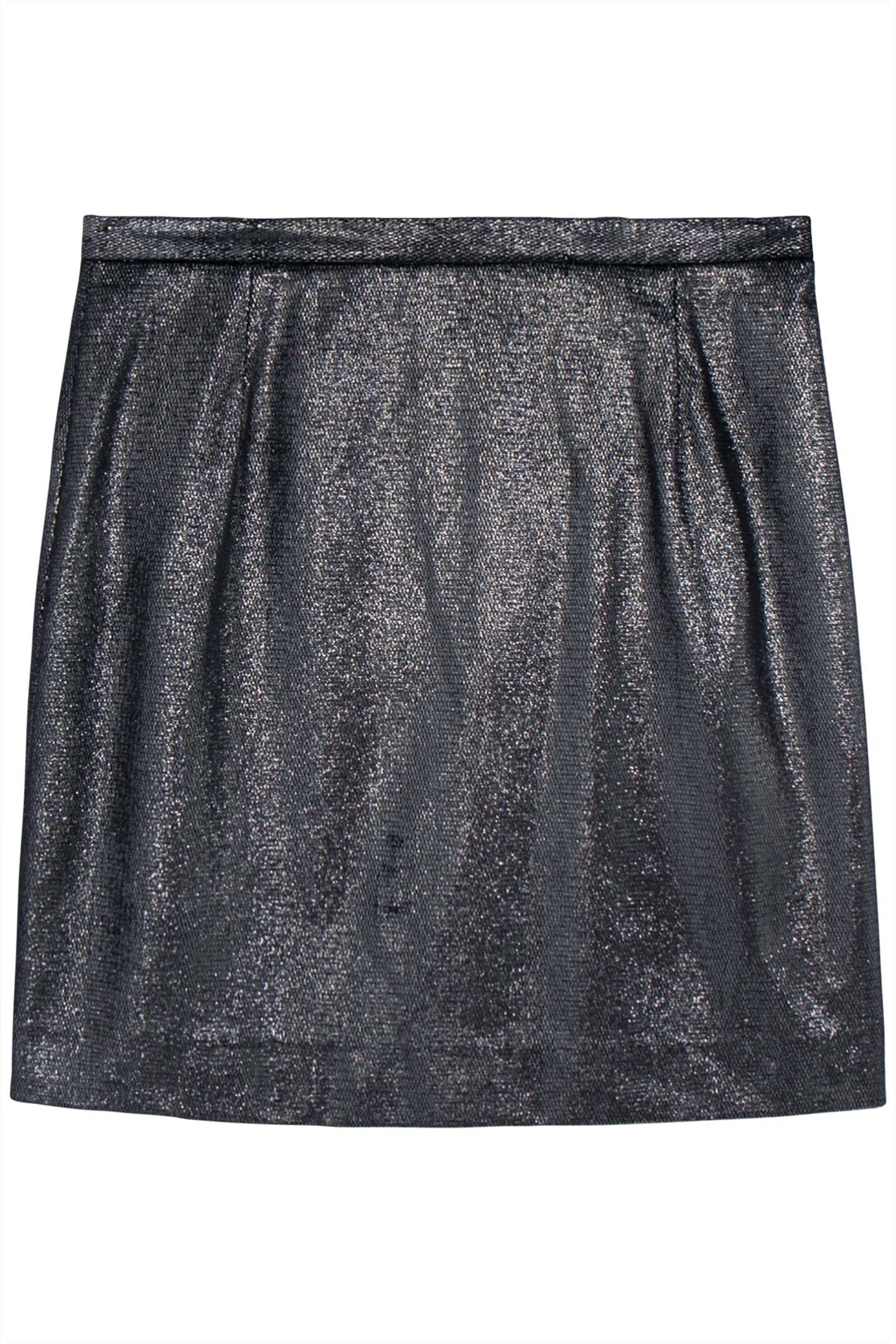 SILVER VELVET MIDI SKIRT 4