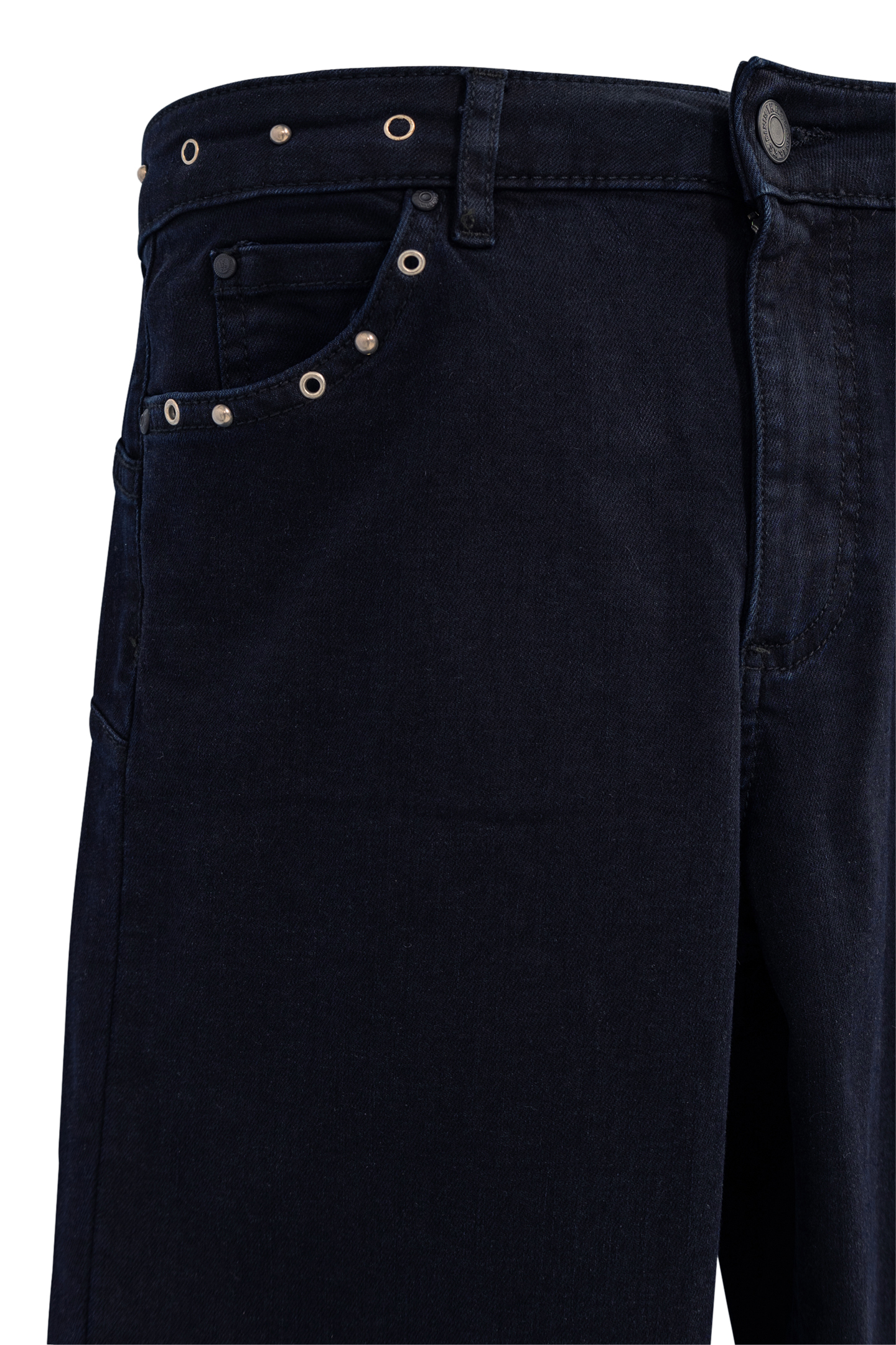 7/8TH SLIM BLUE BLACK POWERSTRETCH STUDDED JEANS 7