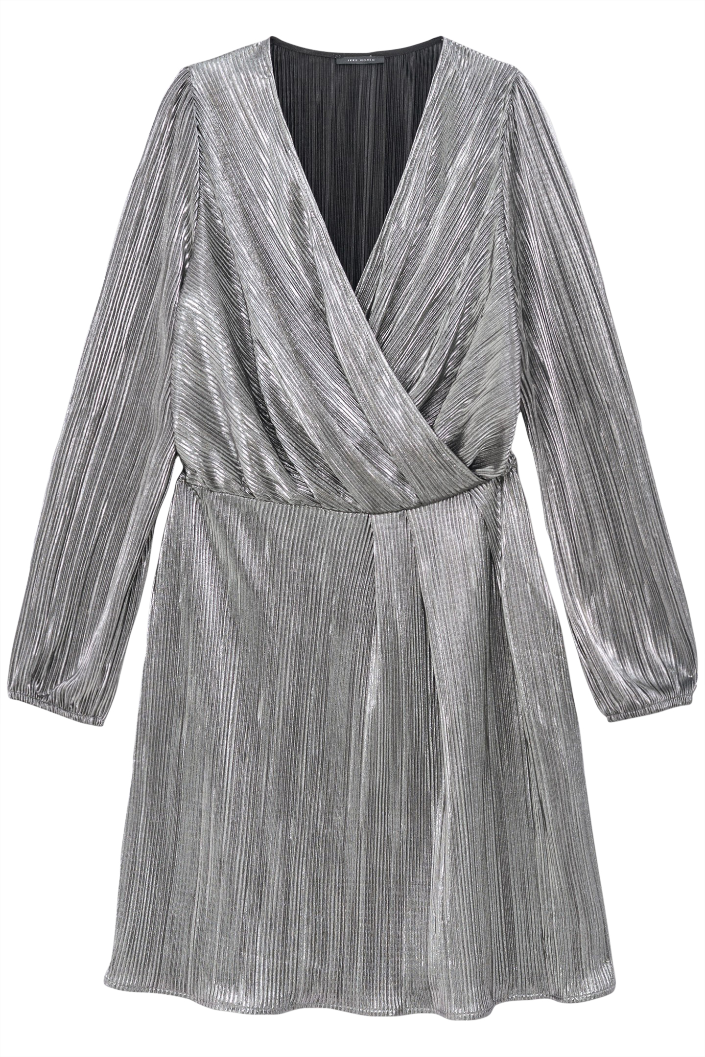 BLACK METALLIC PLEATED DRESS 4