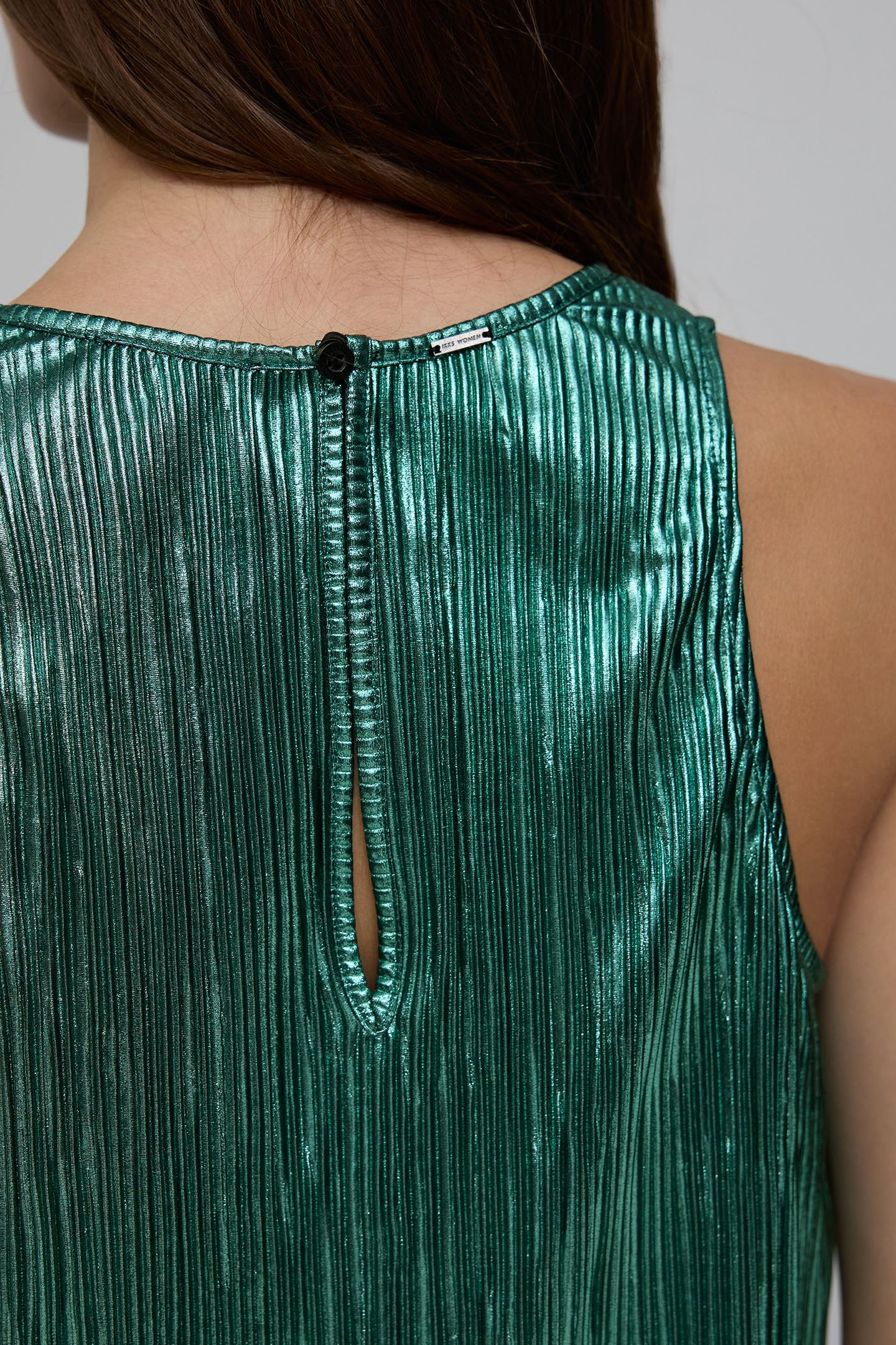 METALLIC EMERALD PLEATED TOP 5