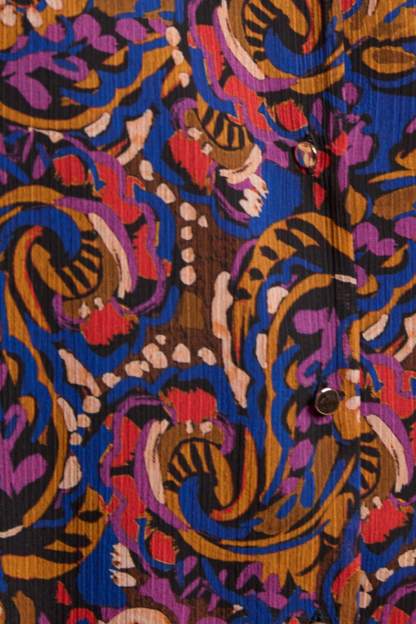 CAMEL DRESS WITH MULTICOLOUR PAISLEY PRINT 8