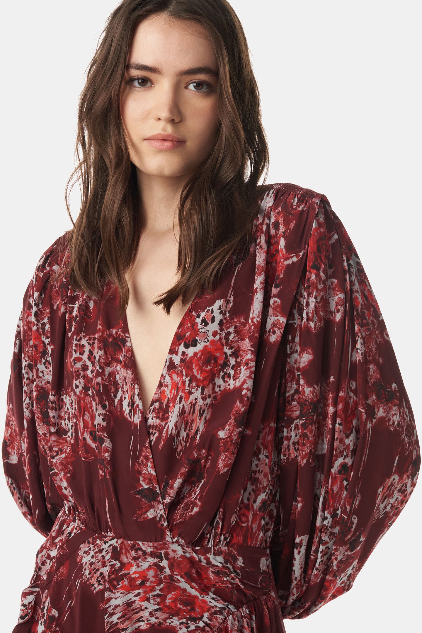 AZULA DRESS MULTICO BURGUNDY 5