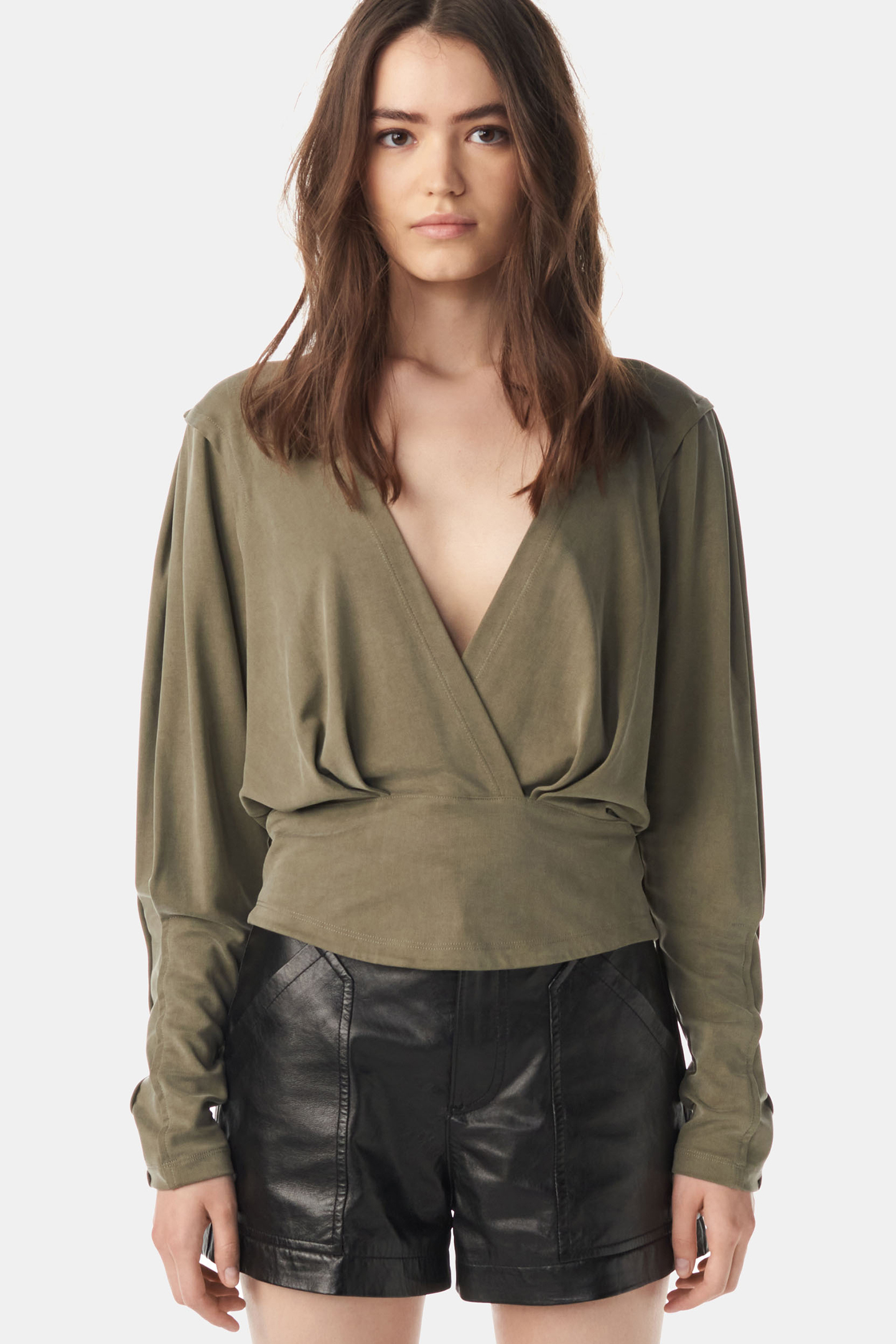 ELENI T-SHIRT LIGHT KHAKI 1