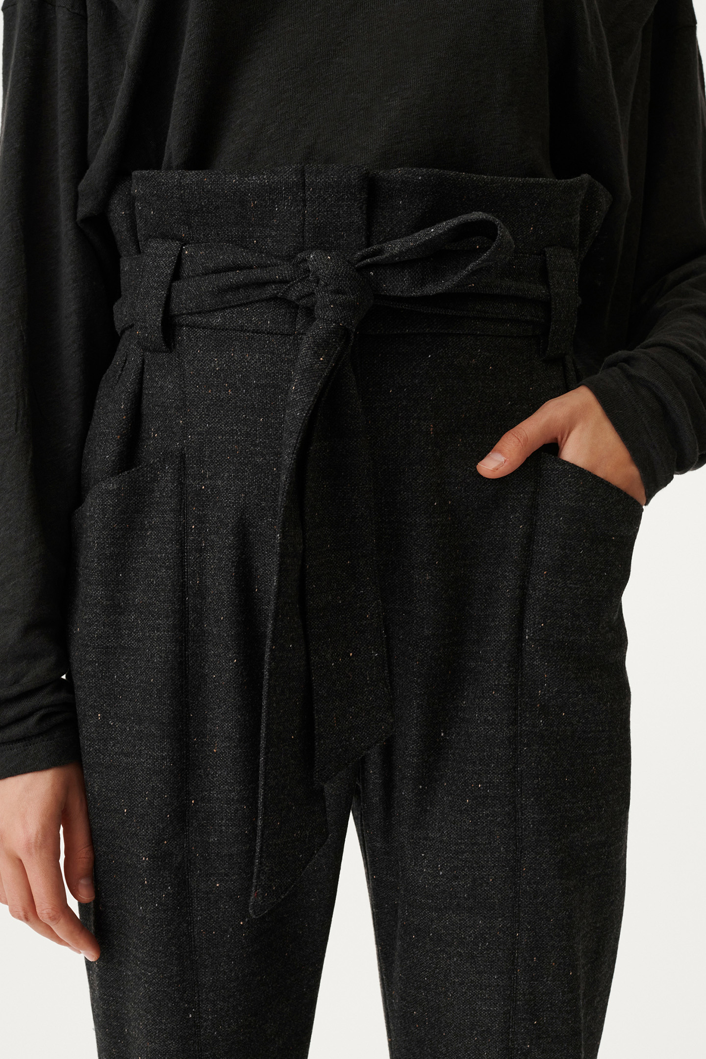 LONYA TROUSER DARK GREY/BLACK 5