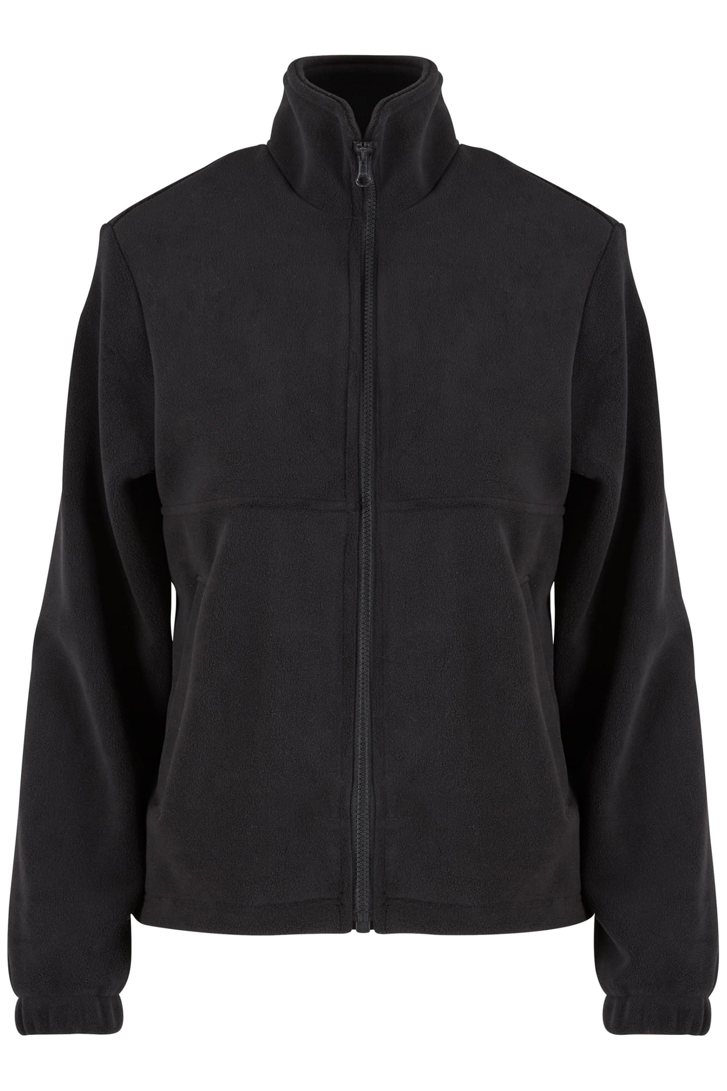 LADIES DOUBLE POLARFLEECE JACKET BLACK/BLACK 1