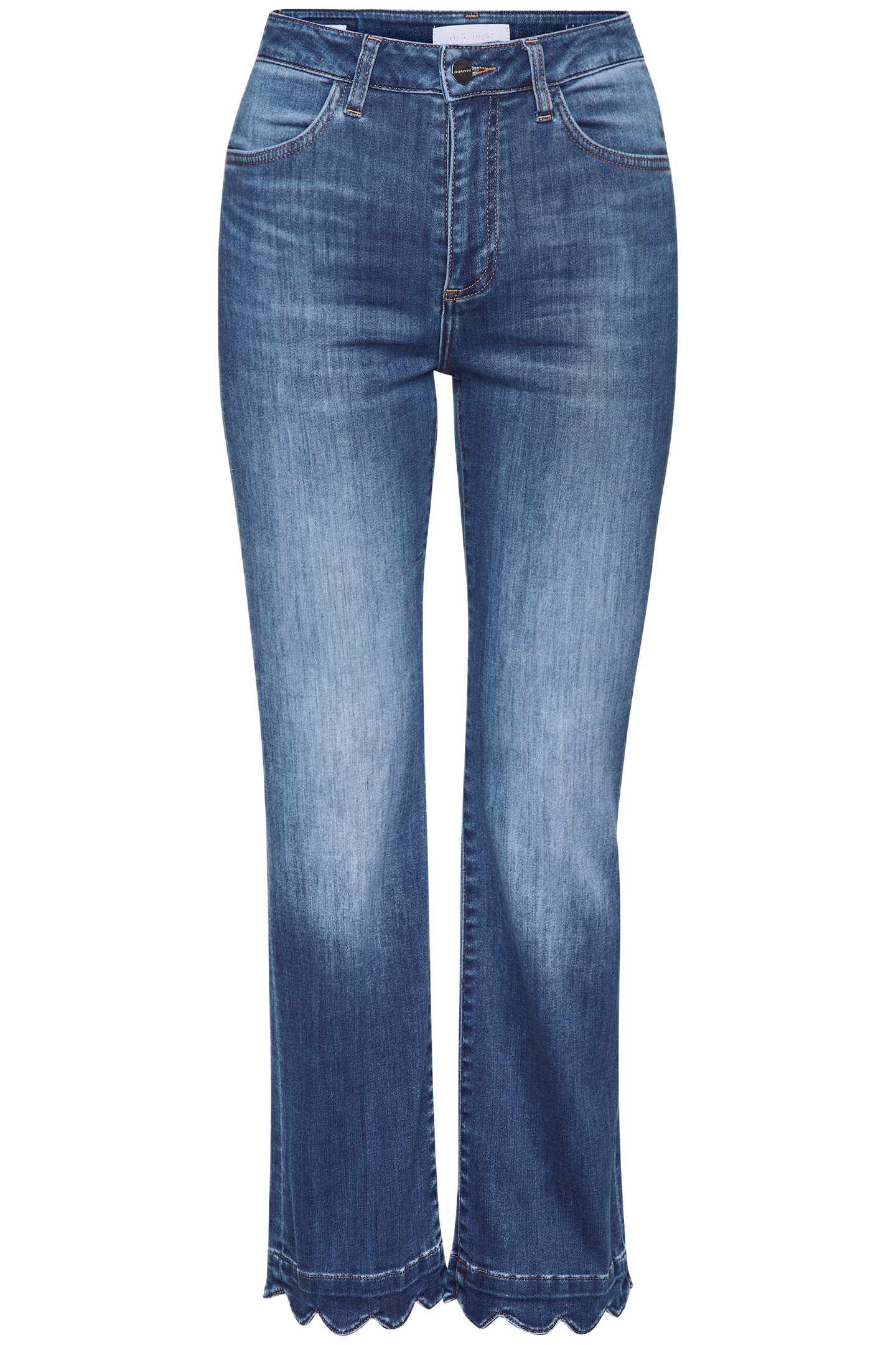 KICK FLARE MID SATIN DENIM DENIM BLUE 4