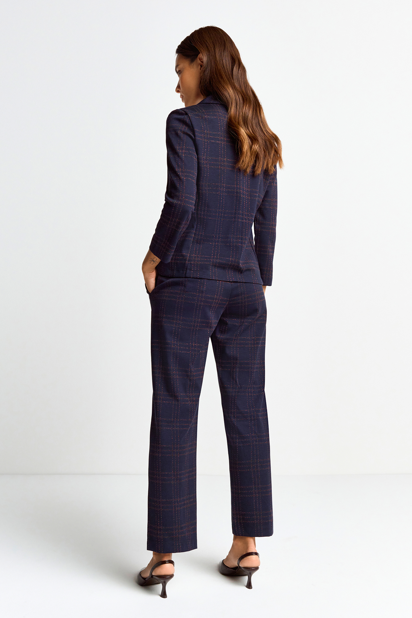 JACQUARD SUIT PANTS MIDNIGHT BLUE 3