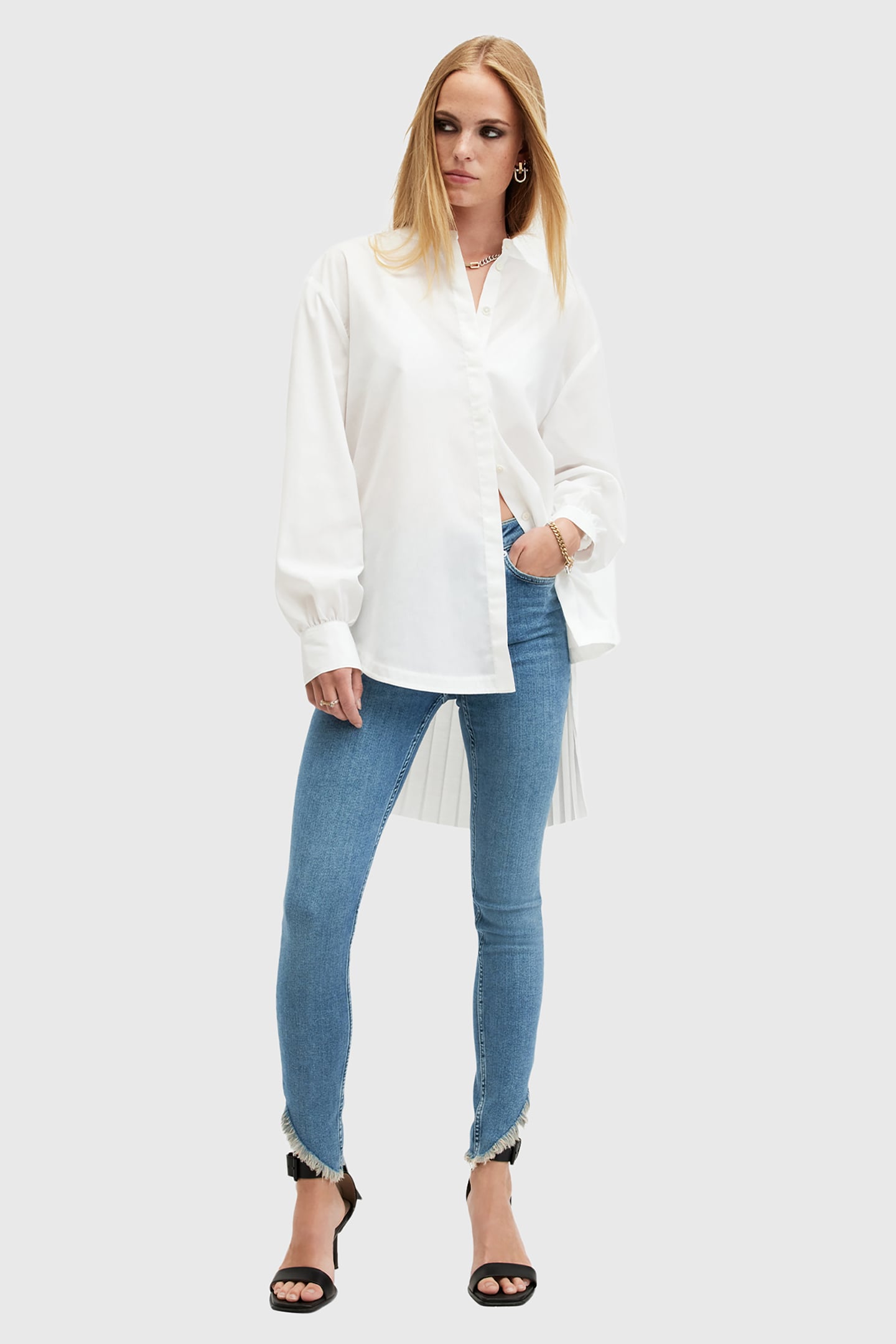 DAX ASYM HEM JEAN HUNTER BLUE 4