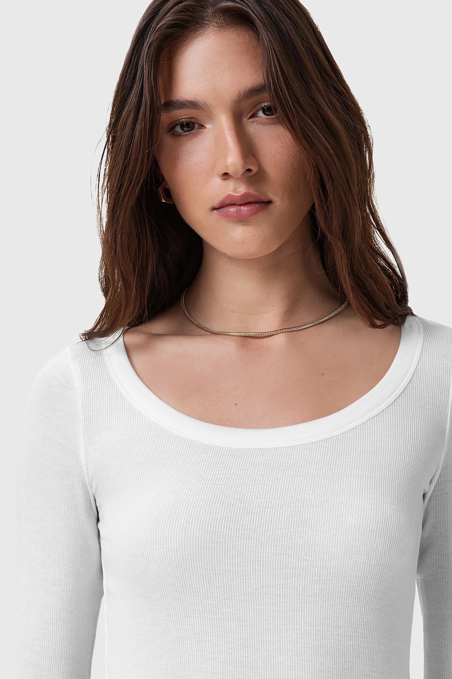 RINA LS SCOOP NECK OPTIC WHITE 7