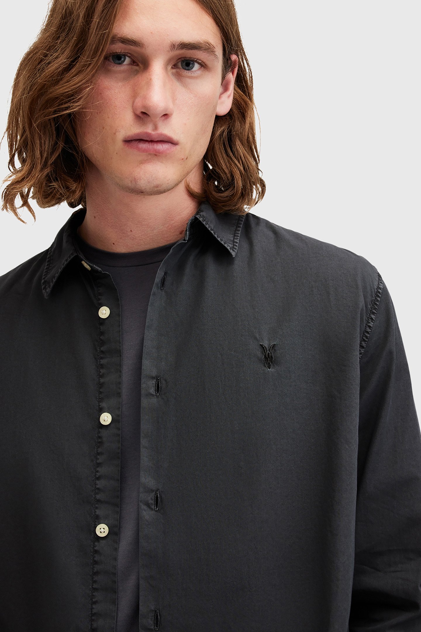 TAHOE LS SHIRT WASHED BLACK 6