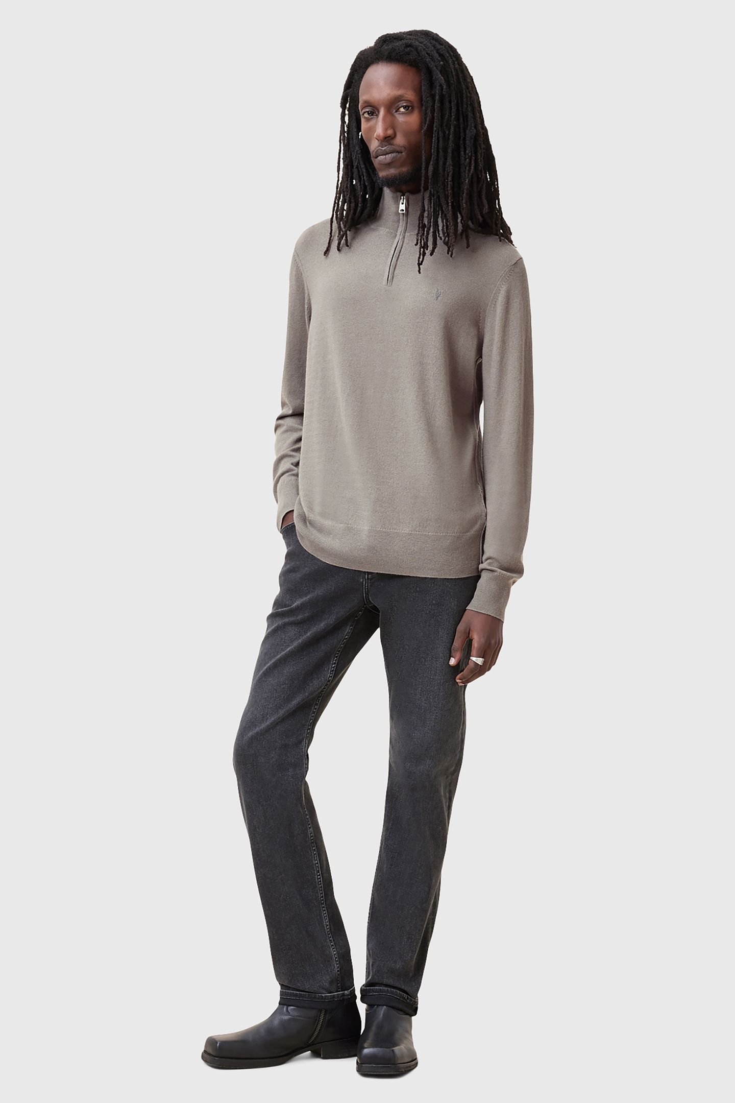 KILBURN ZIP FUNNEL CHESTNUT BROWN 3