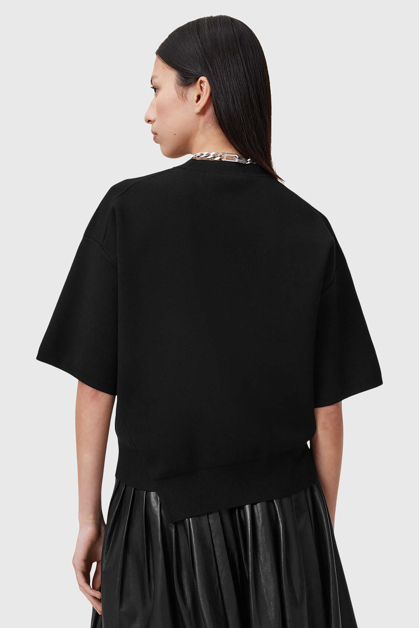 REMI KNIT TEE BLACK 2