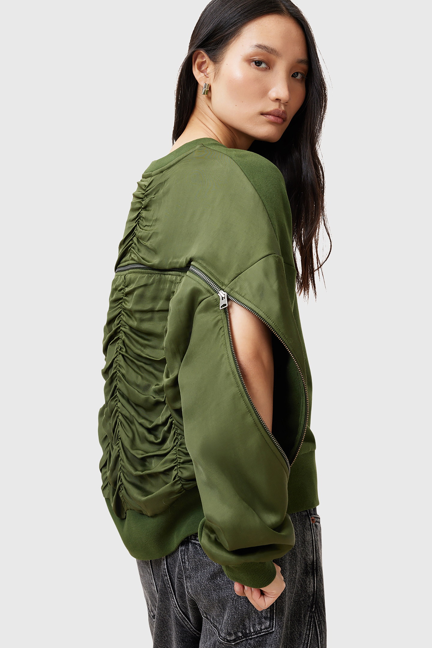 PEGGY ZIP SWEATSHIRT RIFLE GREEN 7