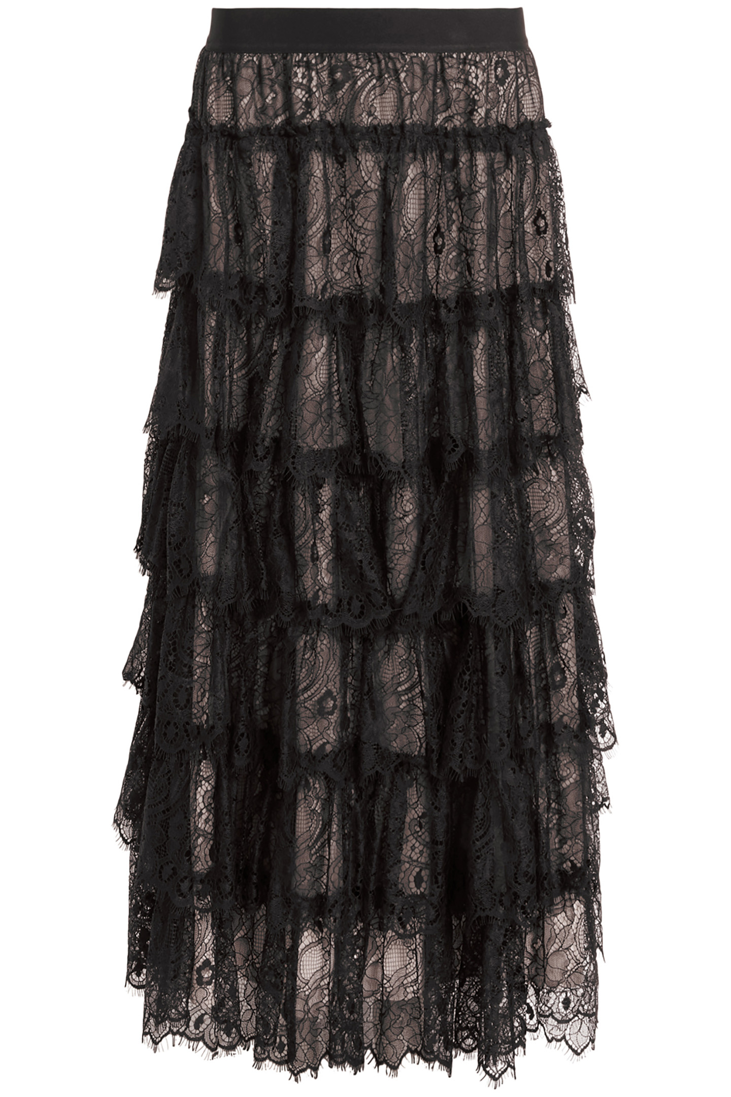 RORY LACE MAXI SKIRT BLACK 5