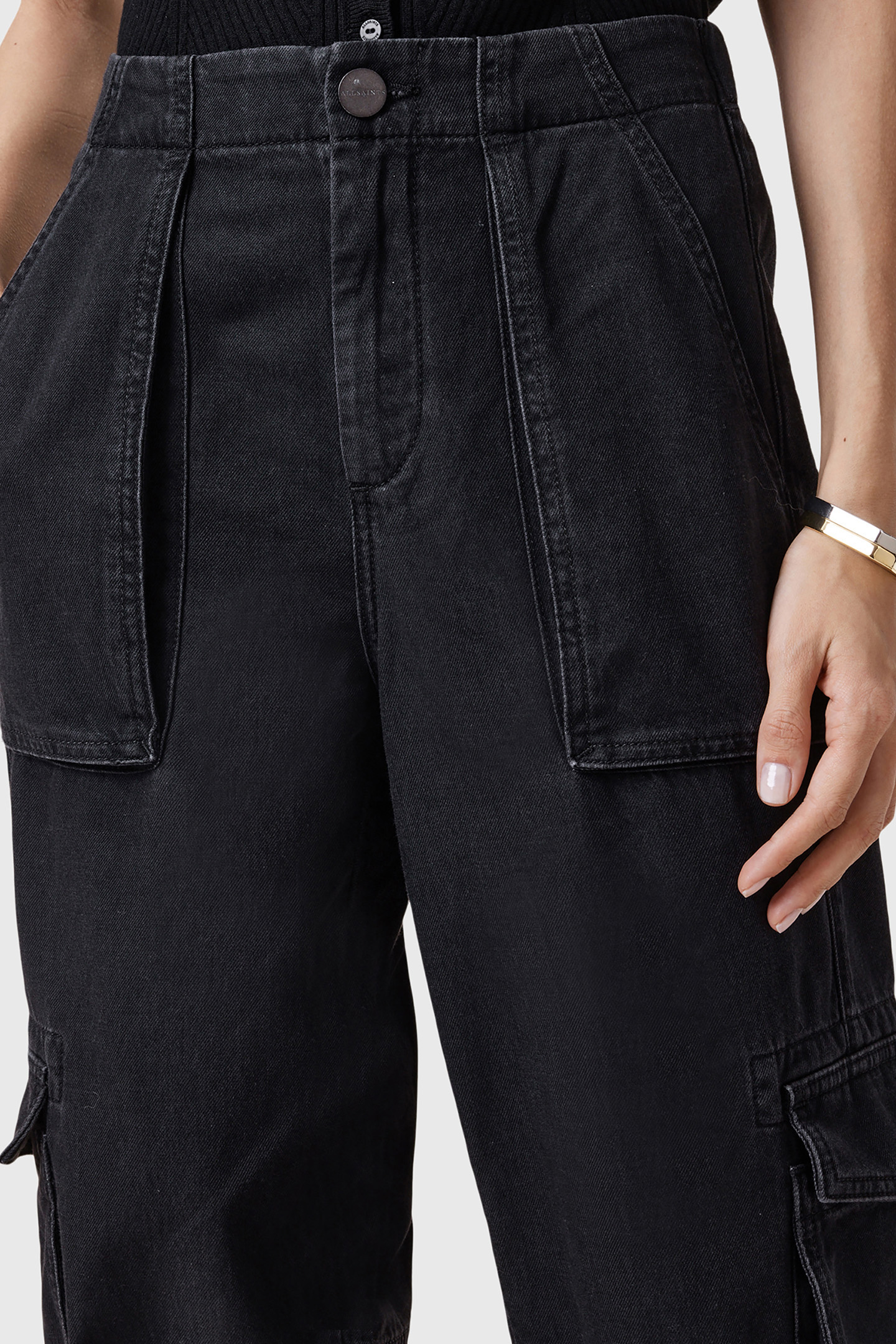 FREDA DENIM TROUSER BLACK 9