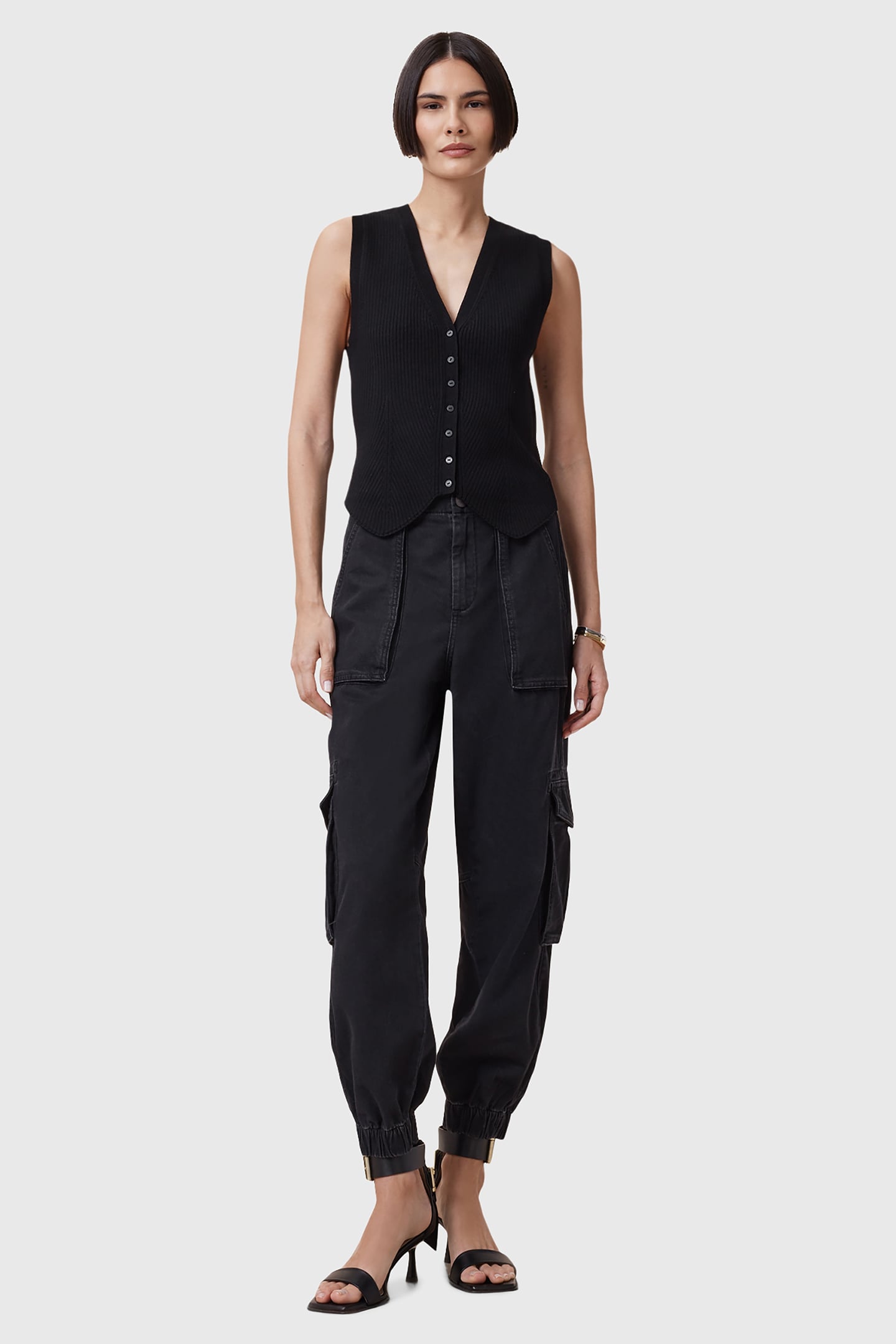 FREDA DENIM TROUSER BLACK 3