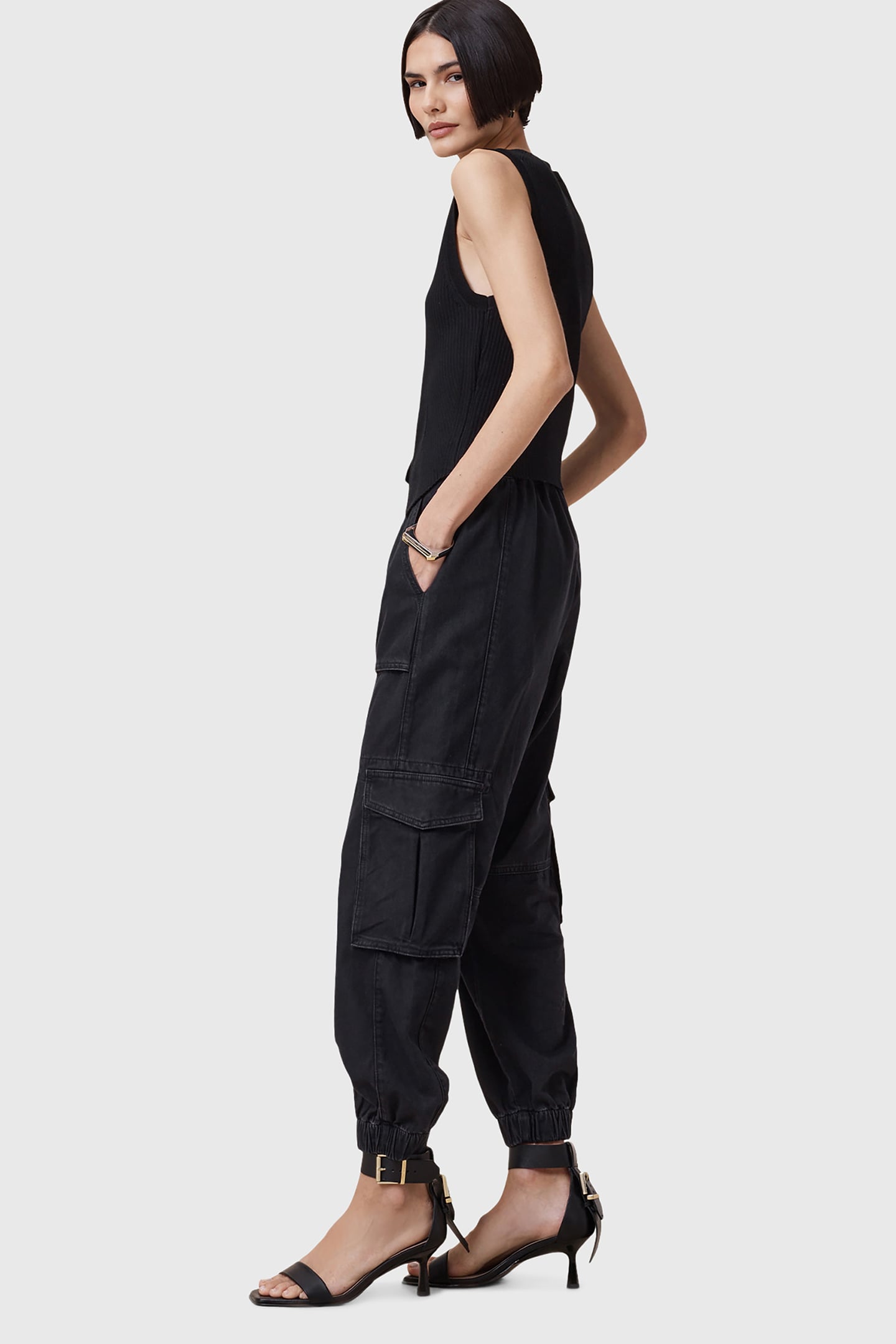 FREDA DENIM TROUSER BLACK 7