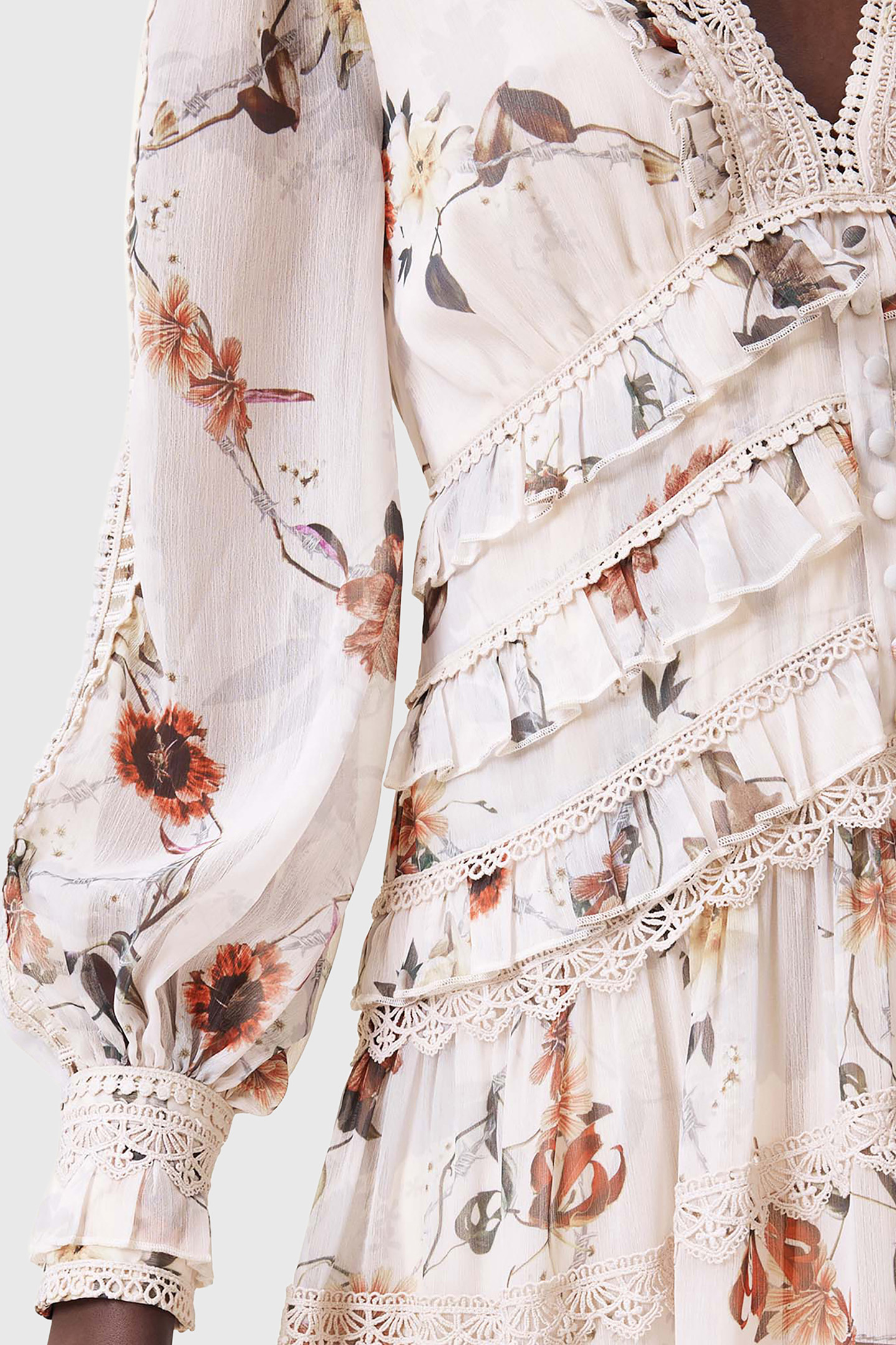 ZORA MIDI DRESS UNITY ECRU WHITE 8