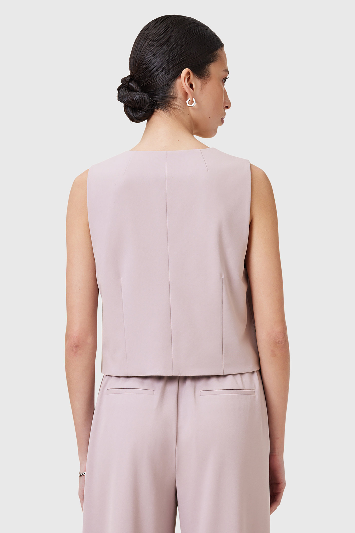 ALEIDA TRI WAISTCOAT MAUVE CHALK PINK 2
