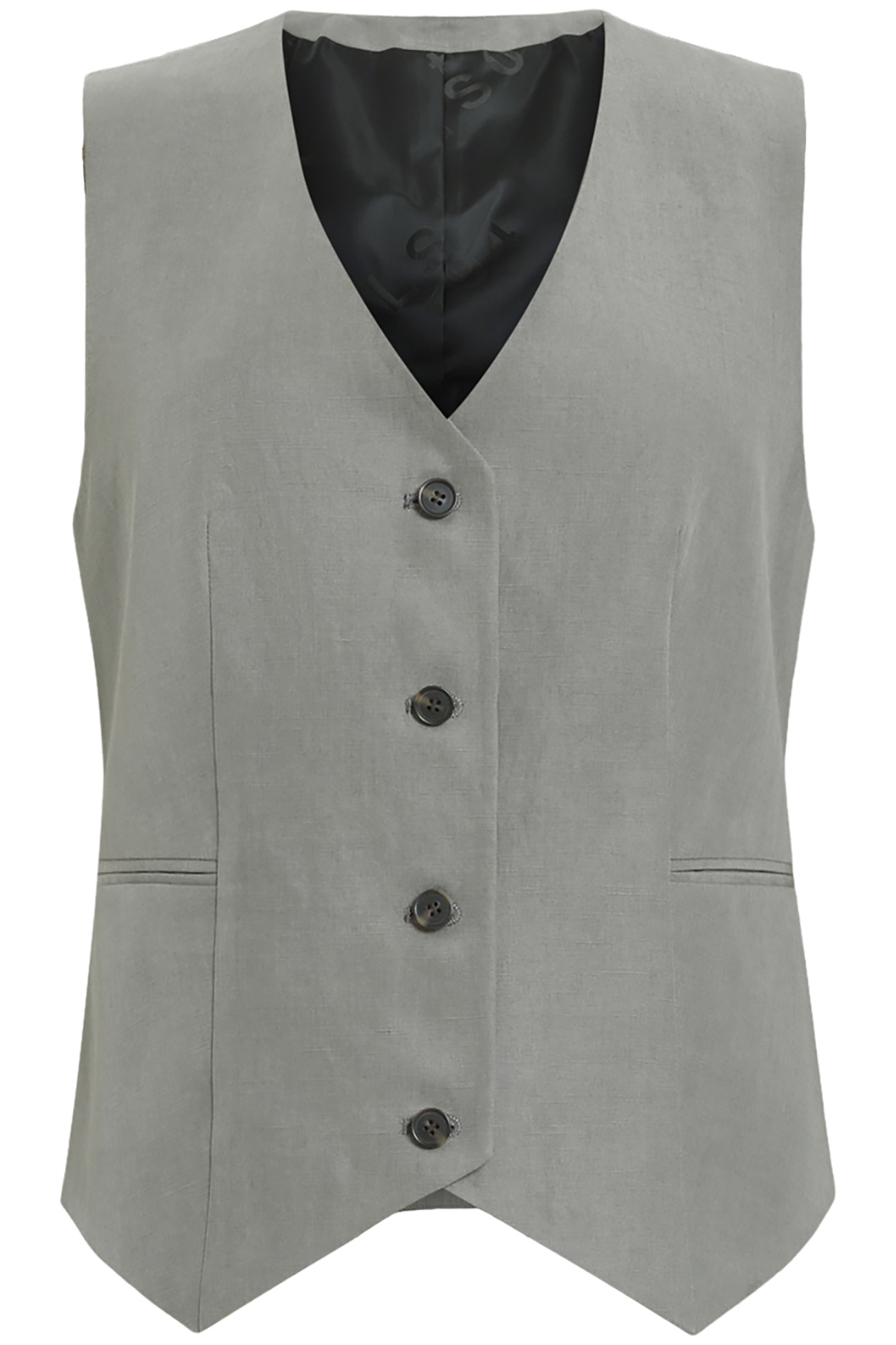 AVERIE LIN WAISTCOAT GREY 4