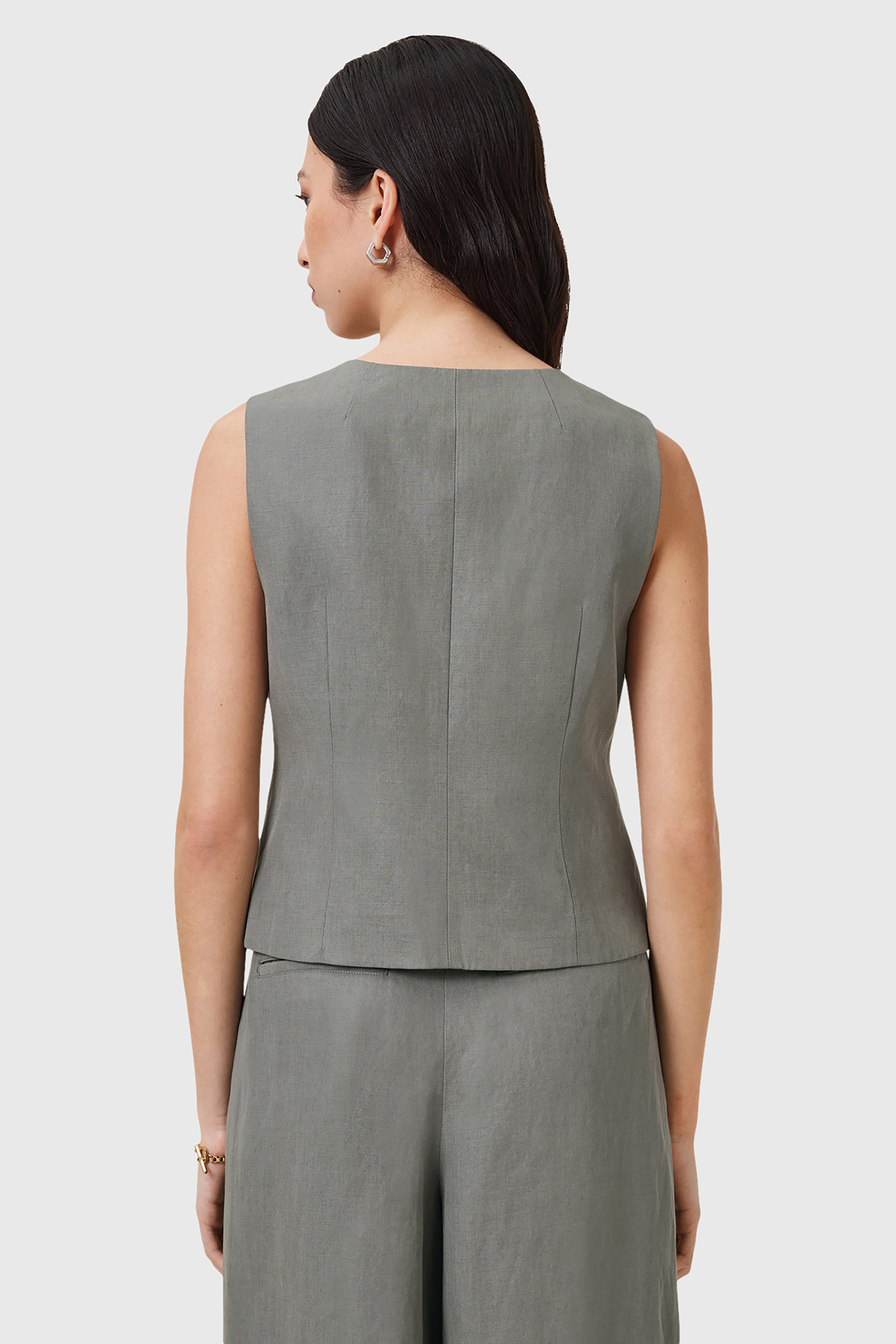 AVERIE LIN WAISTCOAT GREY 2