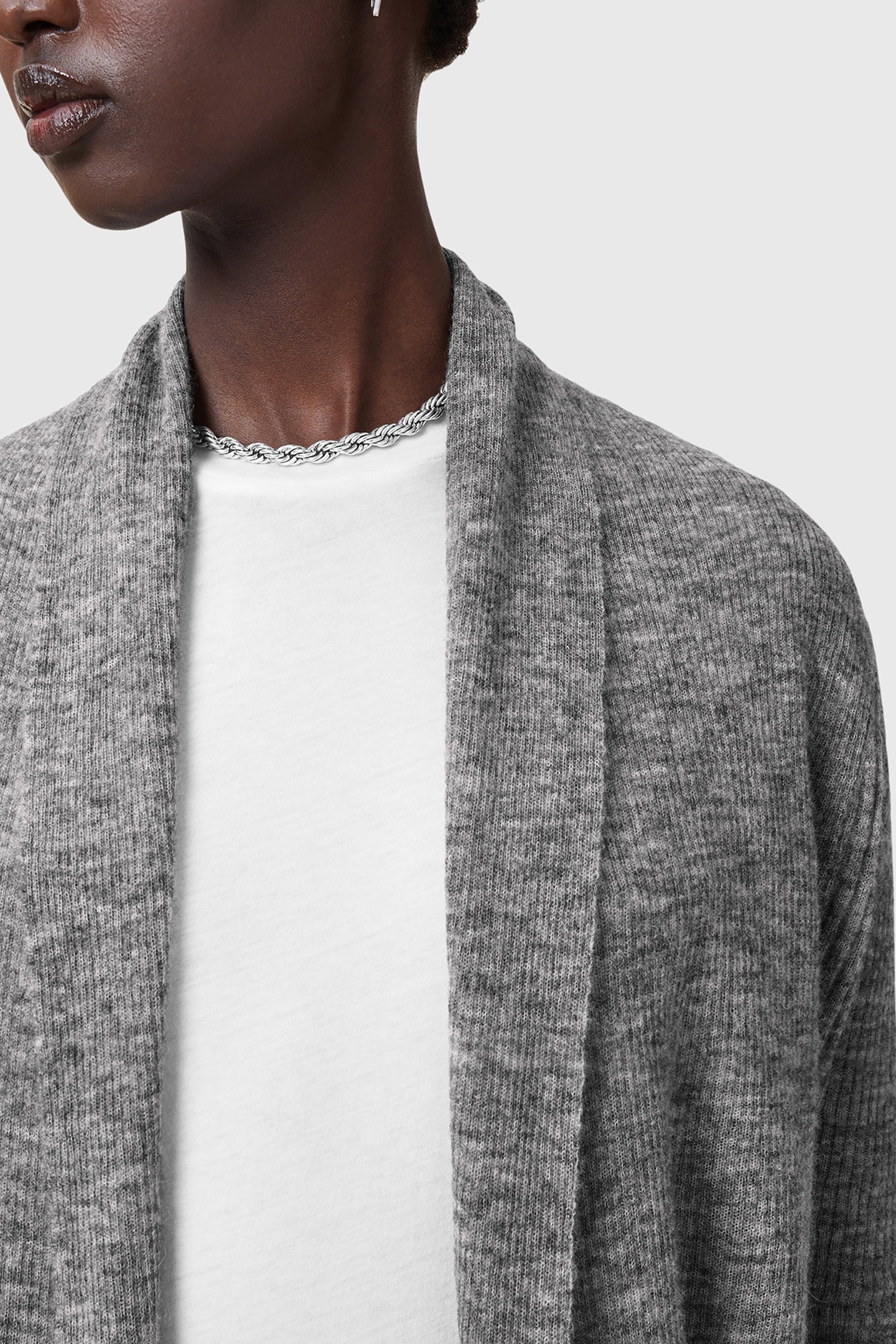 HARPER CARDIGAN PALE GREY 5