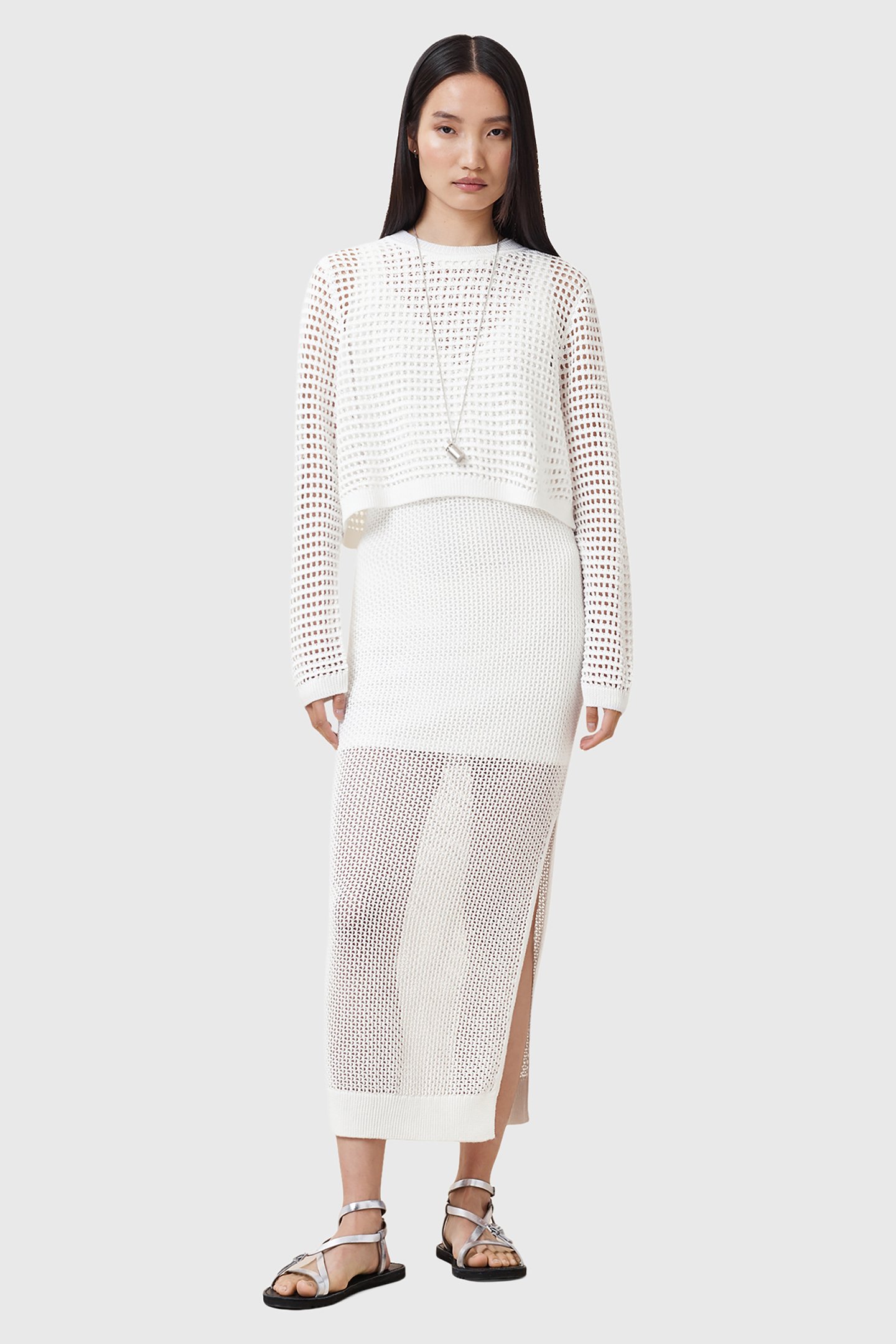 MIRO DRESS CHALK WHITE 1