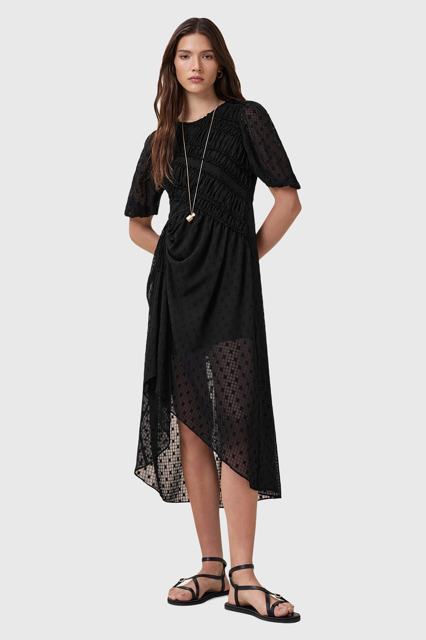 SERENE DRESS BLACK by AllSaints