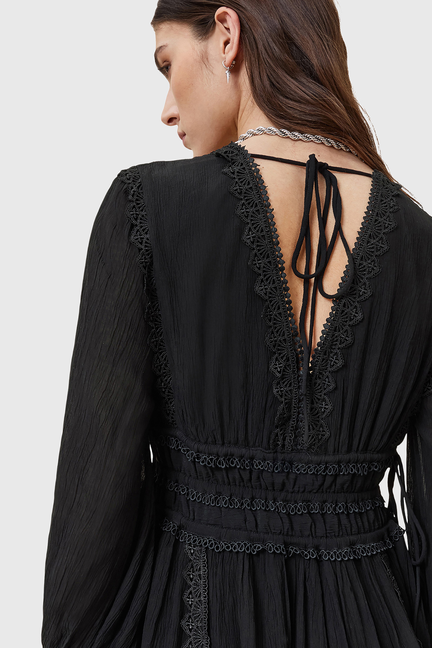 XANTHE LS MINI DRESS BLACK 8