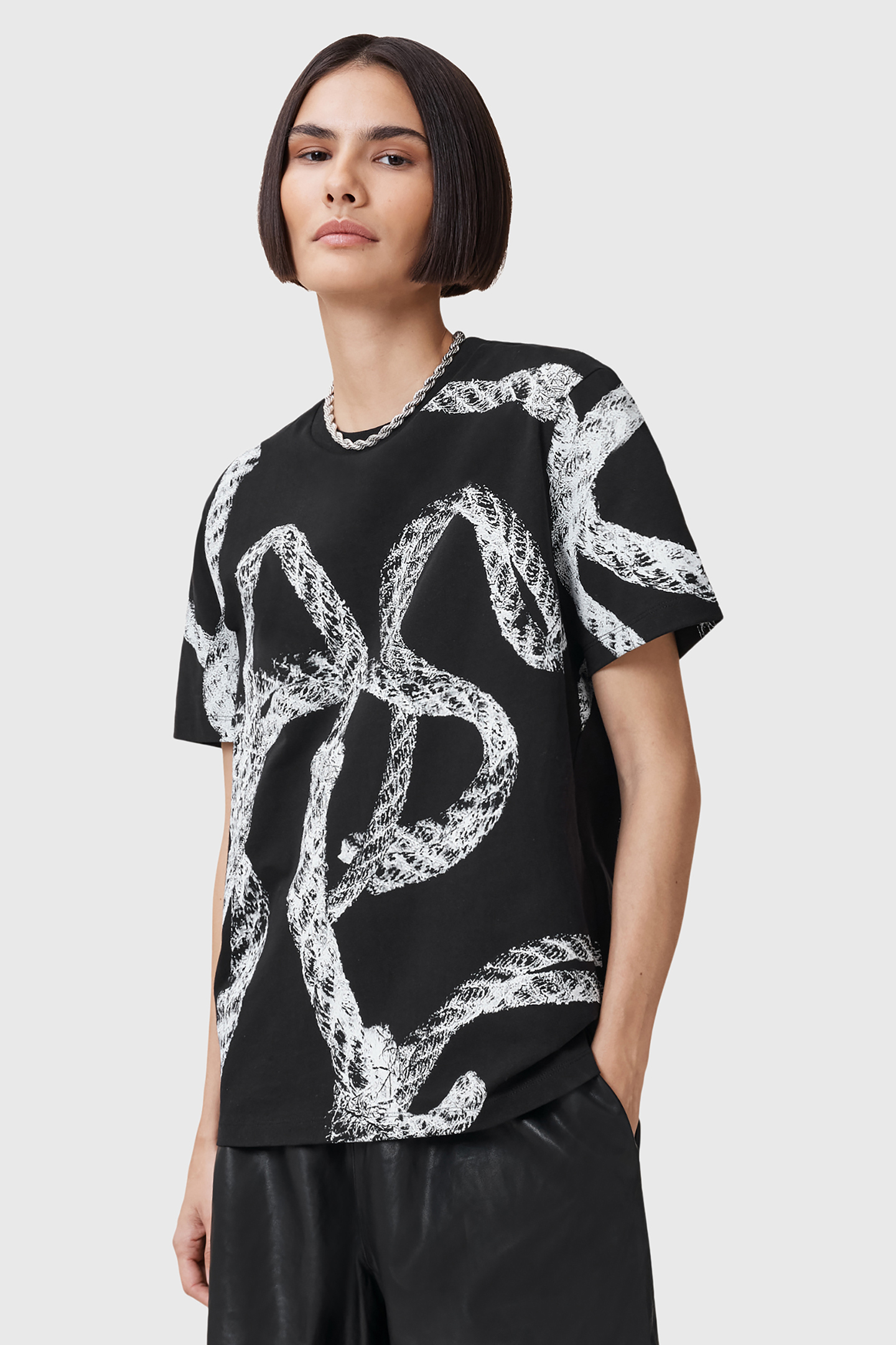 HALYARD BF TEE BLACK by AllSaints