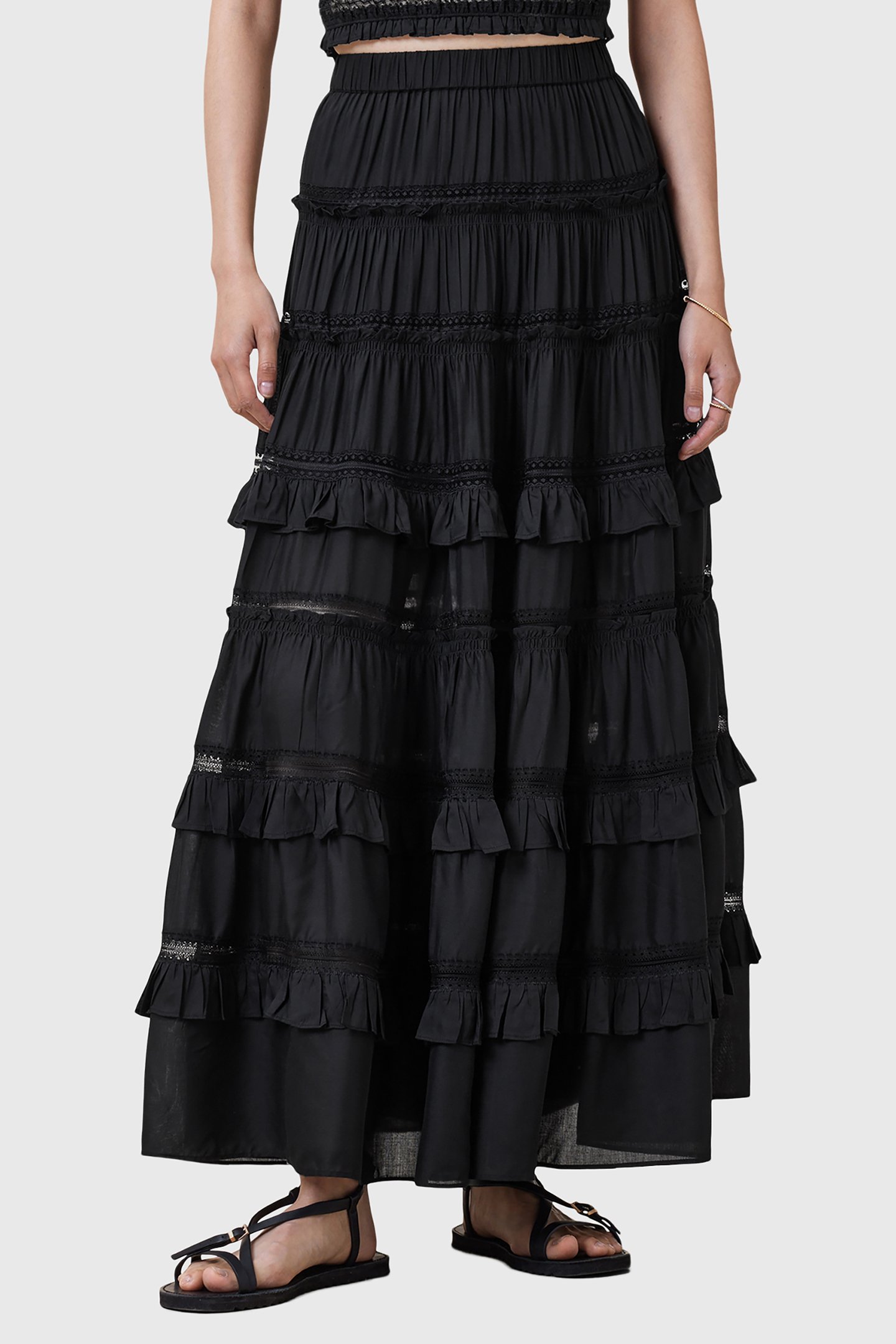 TALIA SKIRT BLACK by AllSaints