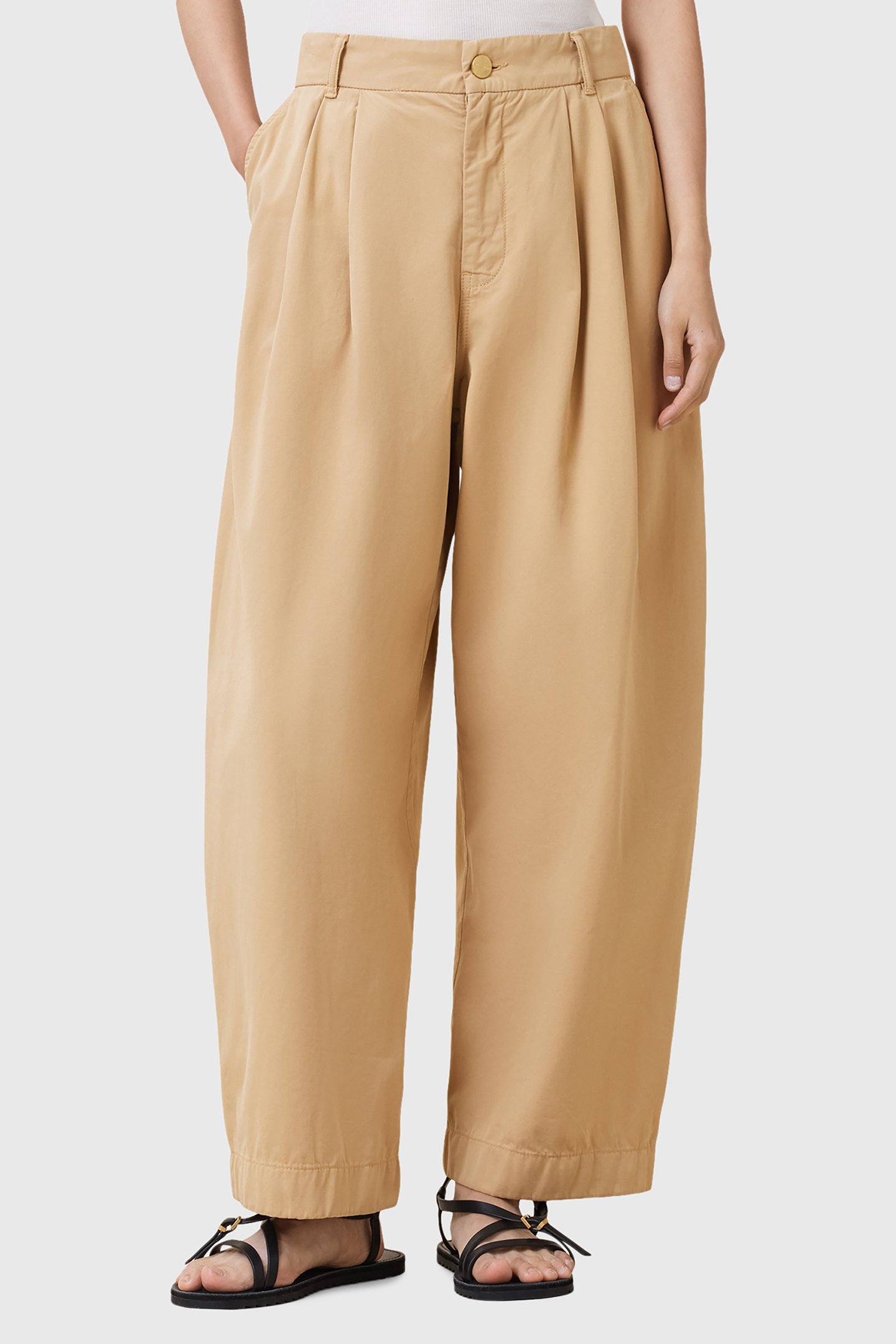 BECCA TROUSER CAMEL BROWN by AllSaints