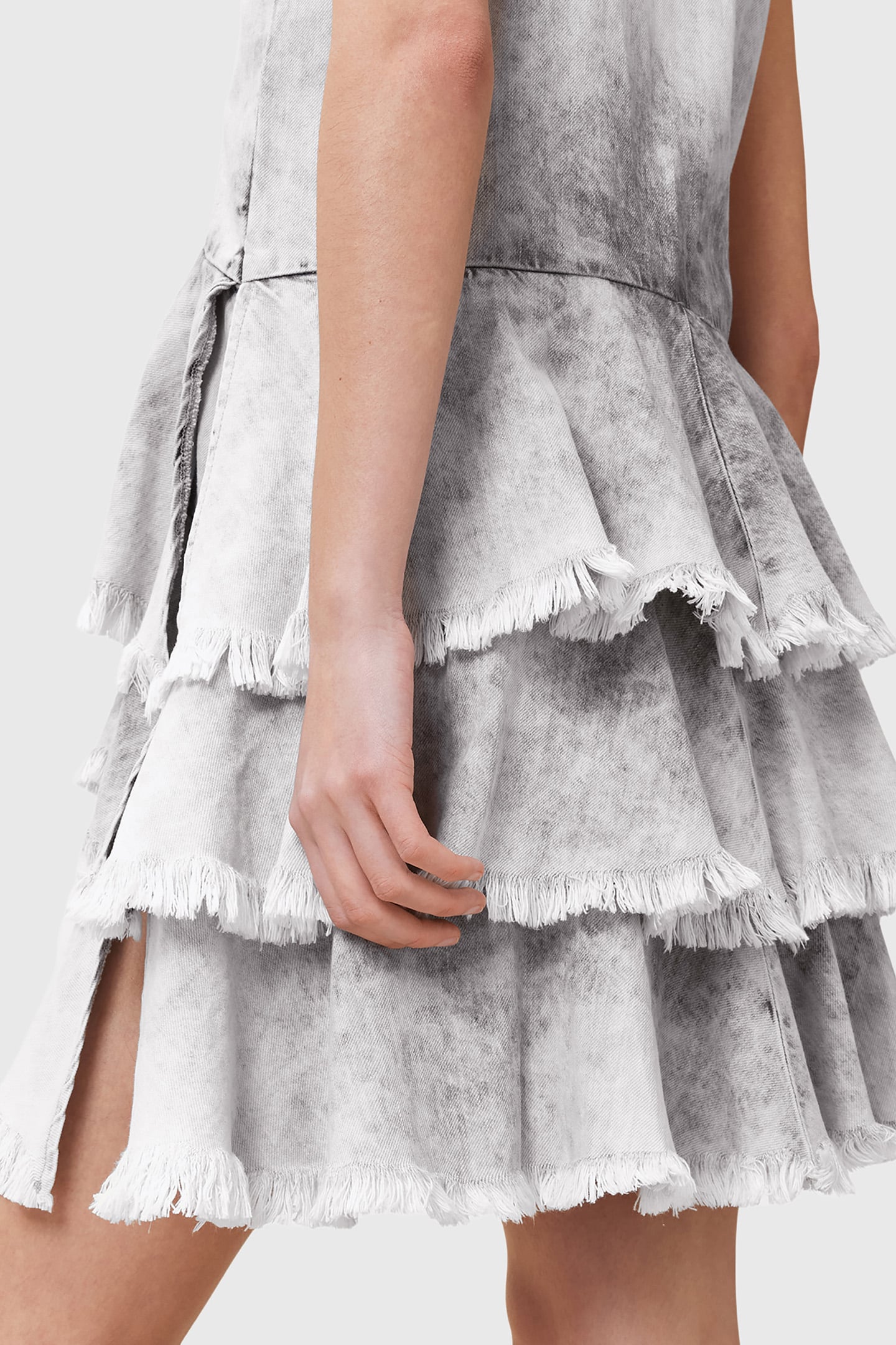 CAVARLY MINI DRESS DENIM GREY 10